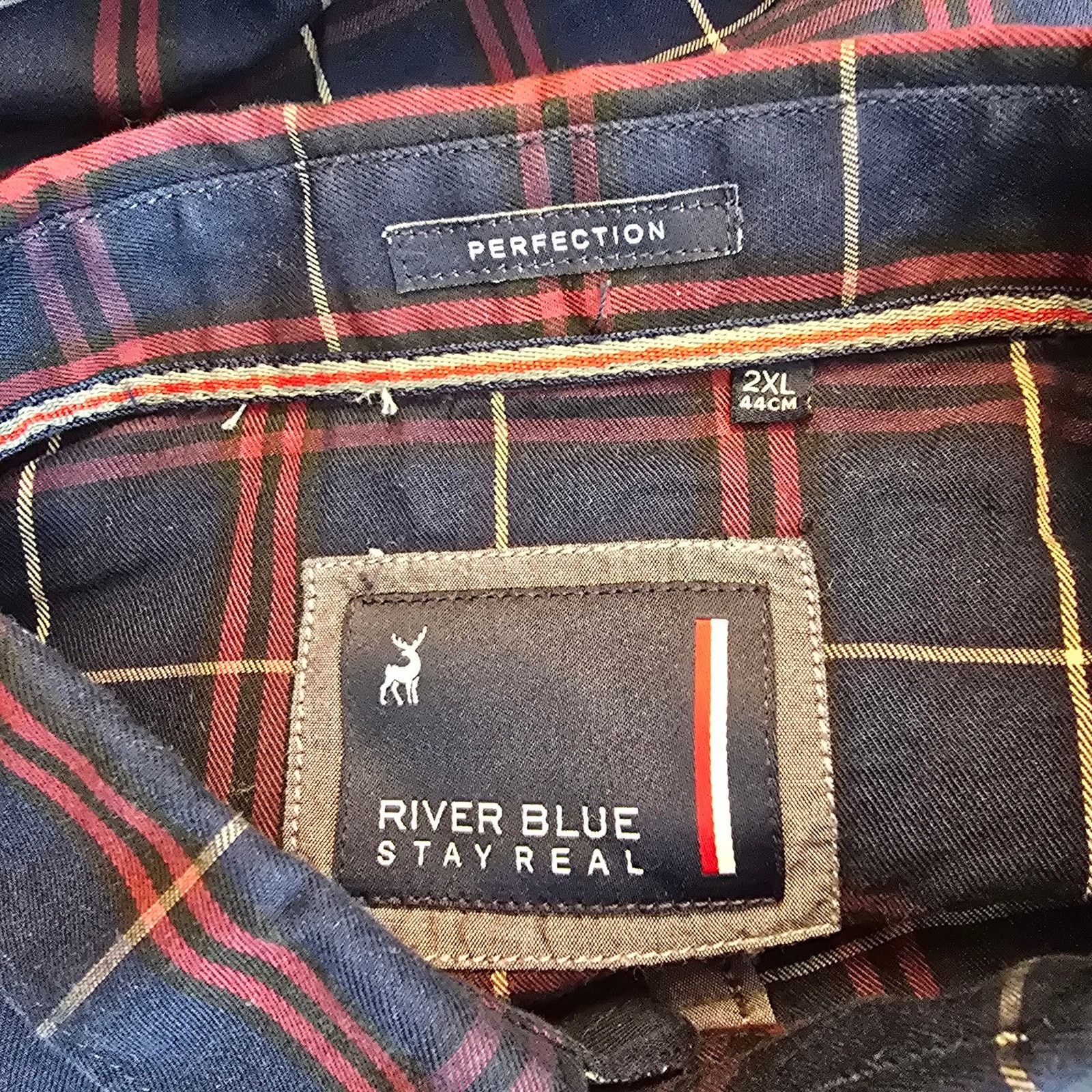 Other River Blue Flex Series RB 21 Plaid Button-up Shirt Size 2XL Size US XXL / EU 58 / 5 - 3 Thumbnail