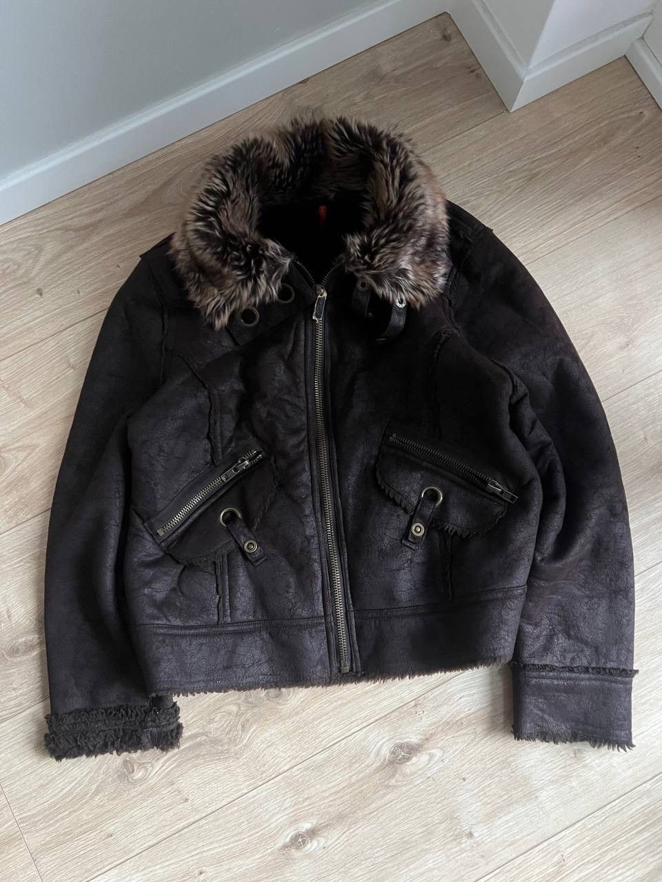 Other Vintage cropped faux fur bomber y2k jacket japanese style Size S / US 4 / IT 40 - 1 Thumbnail
