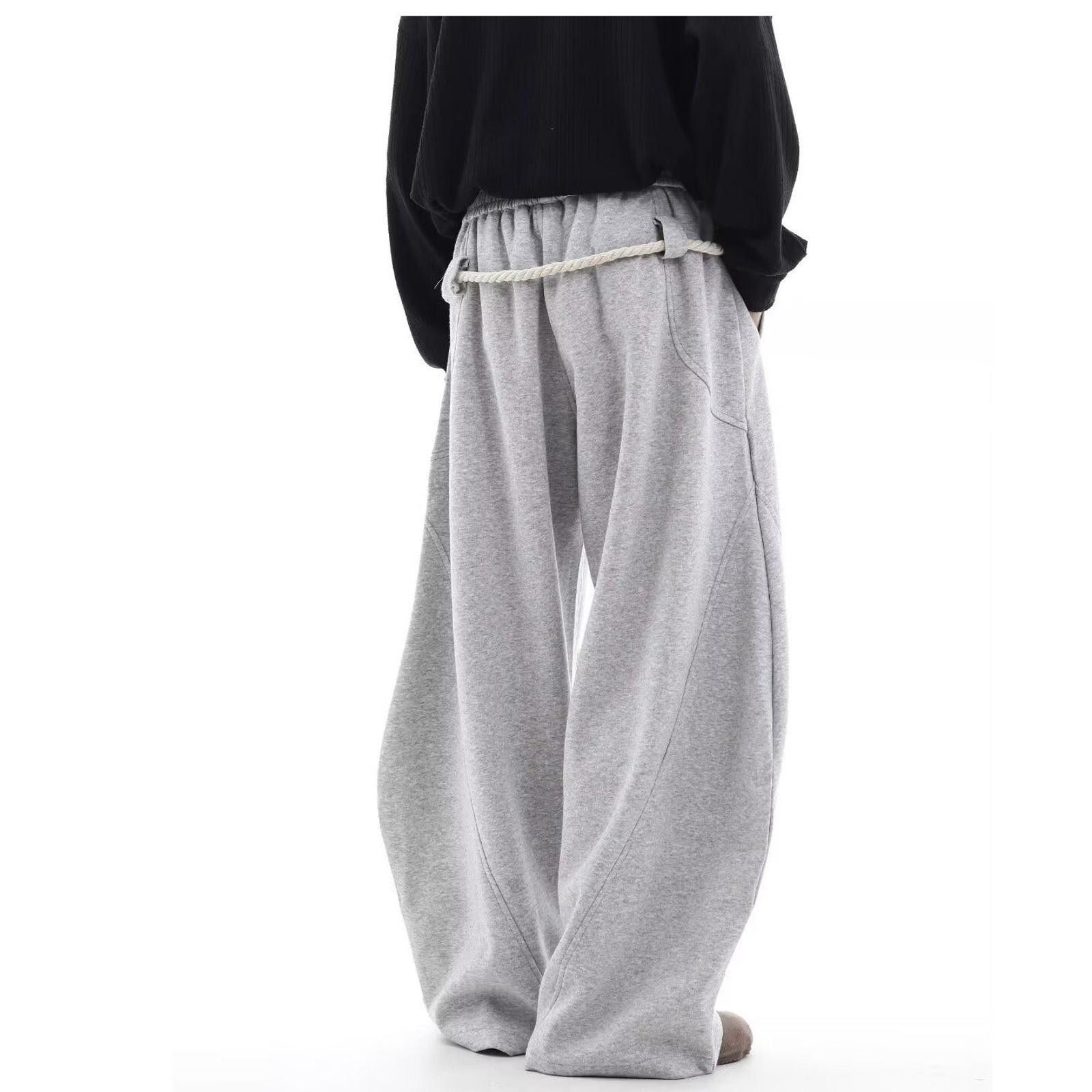 Vintage Loose Wide Leg Sweatpants - Chunky Rope Drawstring Size US 32 / EU 48 - 5 Thumbnail