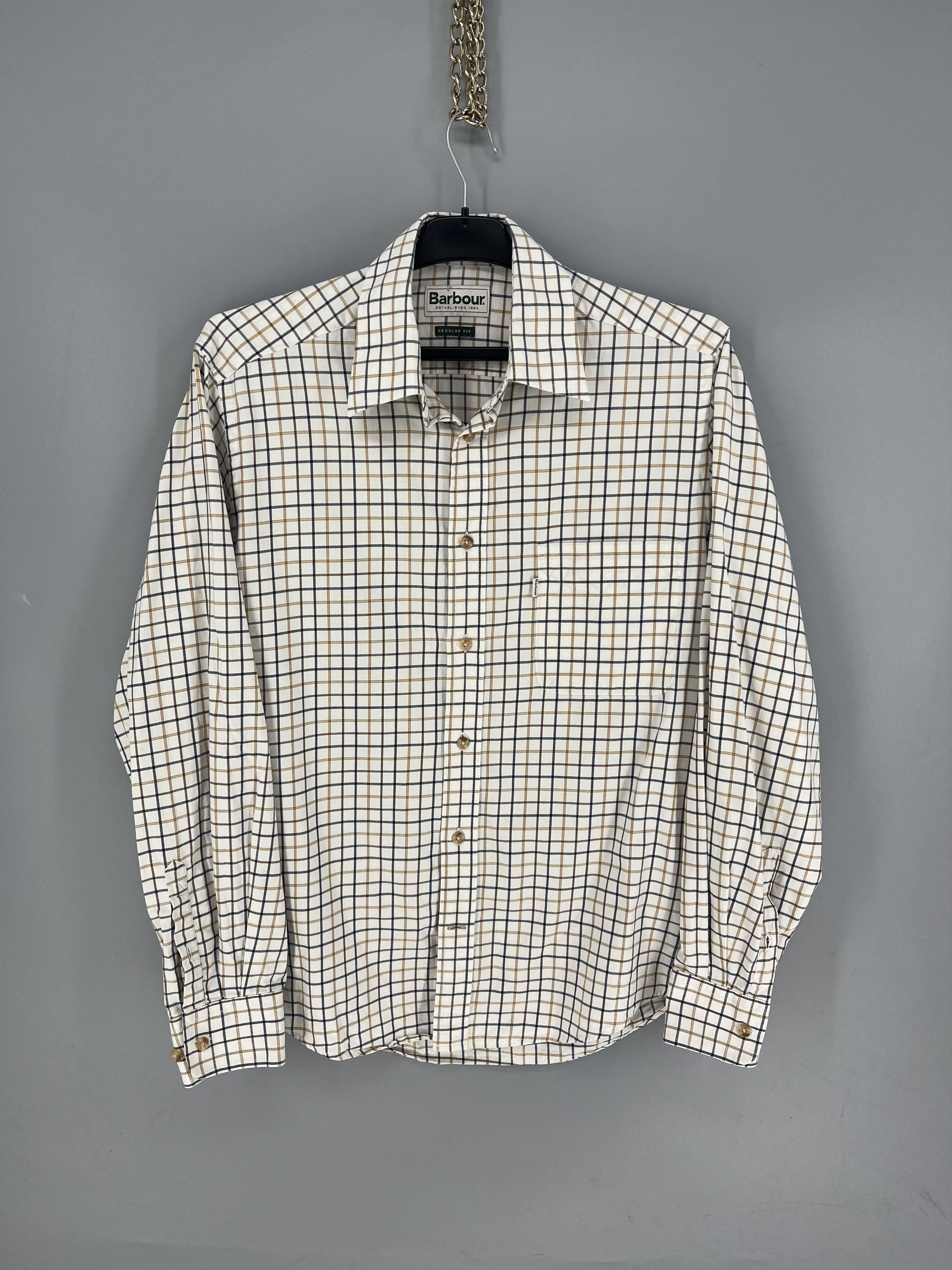 Barbour Vintage Y2K Barbour Tailored Flannel Shirt Size US M / EU 48-50 / 2 - 1 Thumbnail