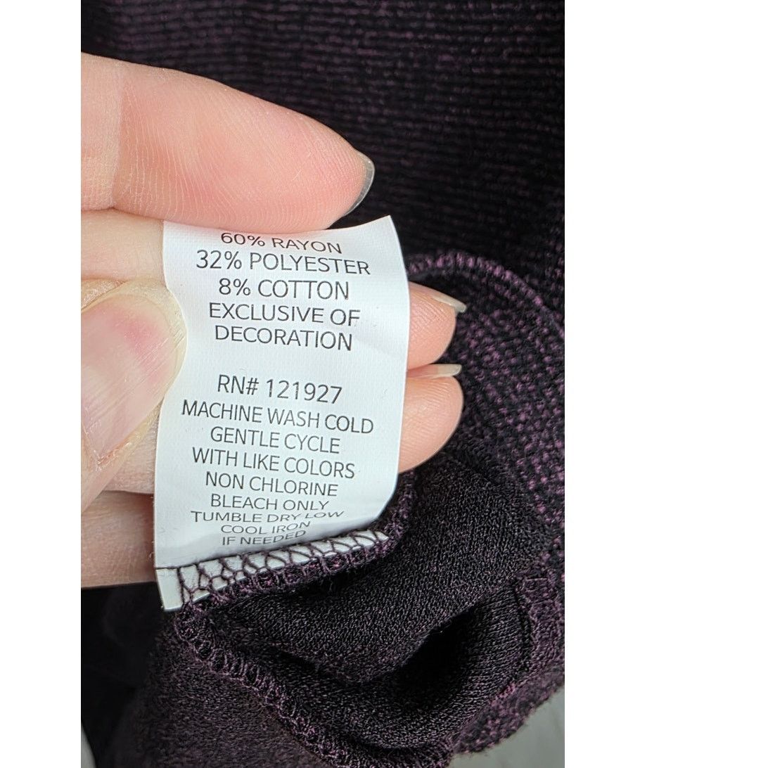 Other Johnnie O Heathered Black & Purple Pull Over Golf Shirt Size US M / EU 48-50 / 2 - 11 Thumbnail