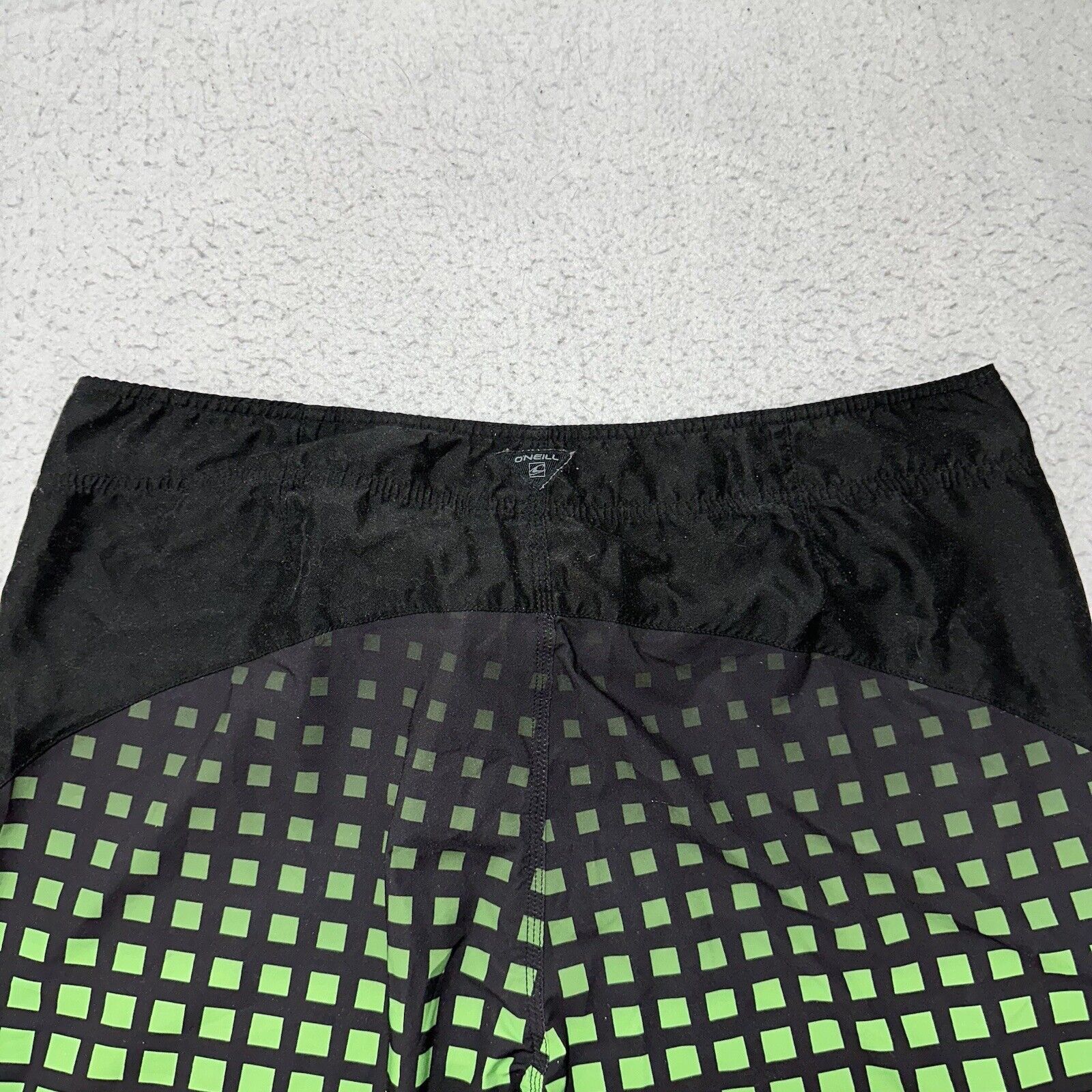 O'Neill O'Neill Men's 40 Swim Trunks Green Grid Striped Shorts Size US 40 / EU 56 - 8 Thumbnail
