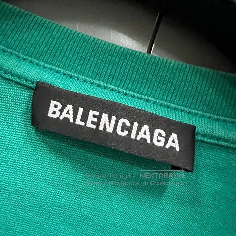 Balenciaga Balenciaga Teal Cola Short Sleeve Size US M / EU 48-50 / 2 - 5 Thumbnail