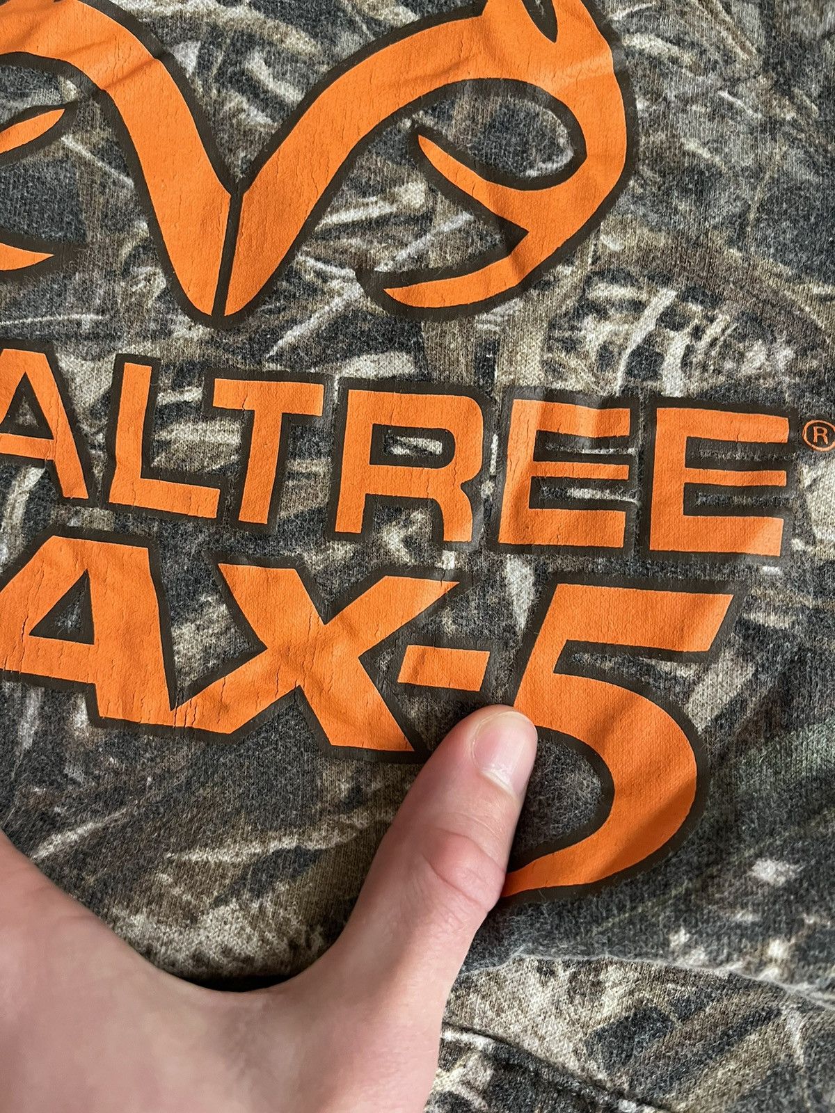 Realtree Vintage Real tree Centre Logo Max-5 Camo Boxy Fit Y2K Hoodie Size US XL / EU 56 / 4 - 7 Thumbnail