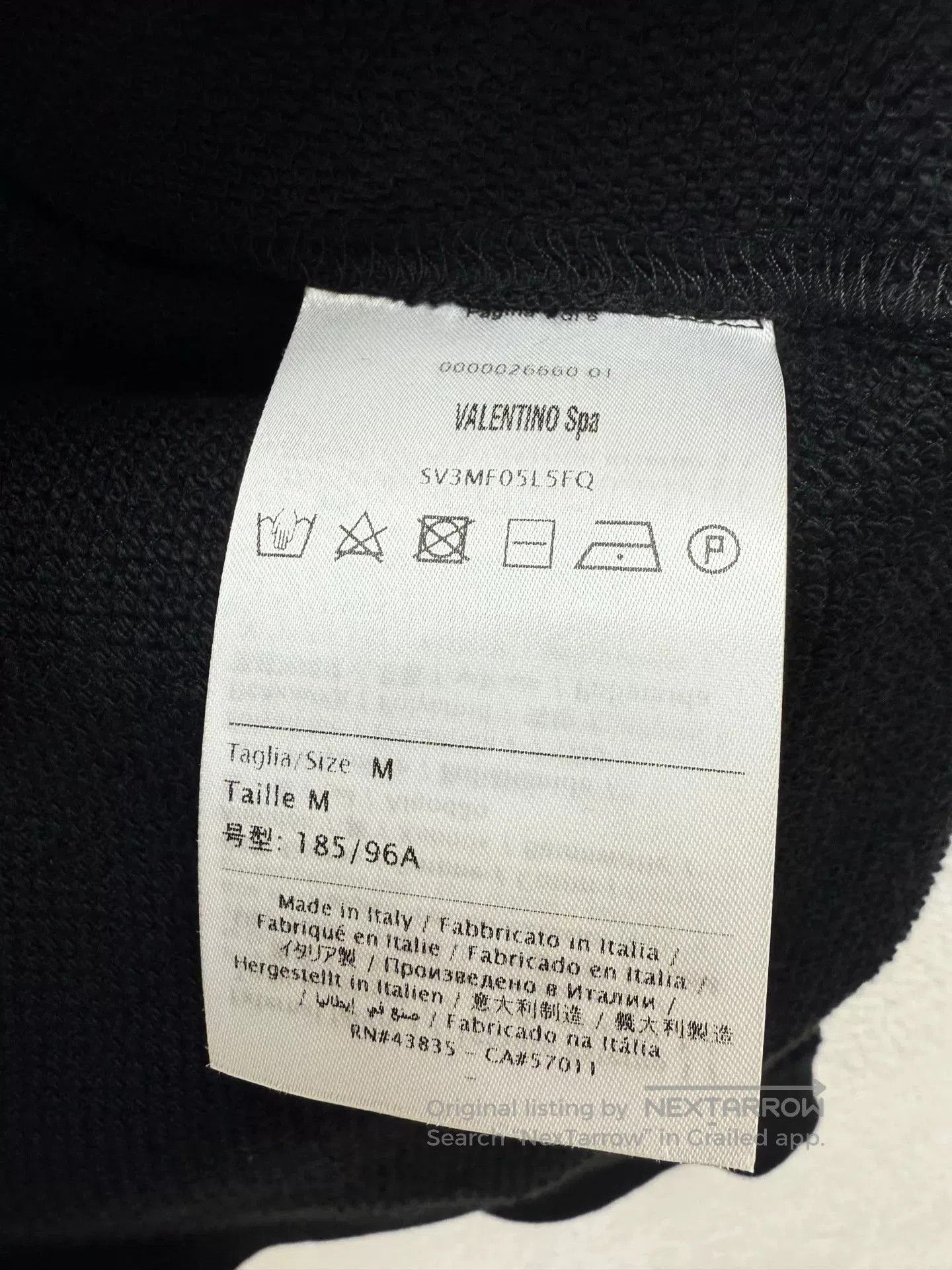Valentino valentino black hooded zip-up jacket. Size US S / EU 44-46 / 1 - 4 Thumbnail