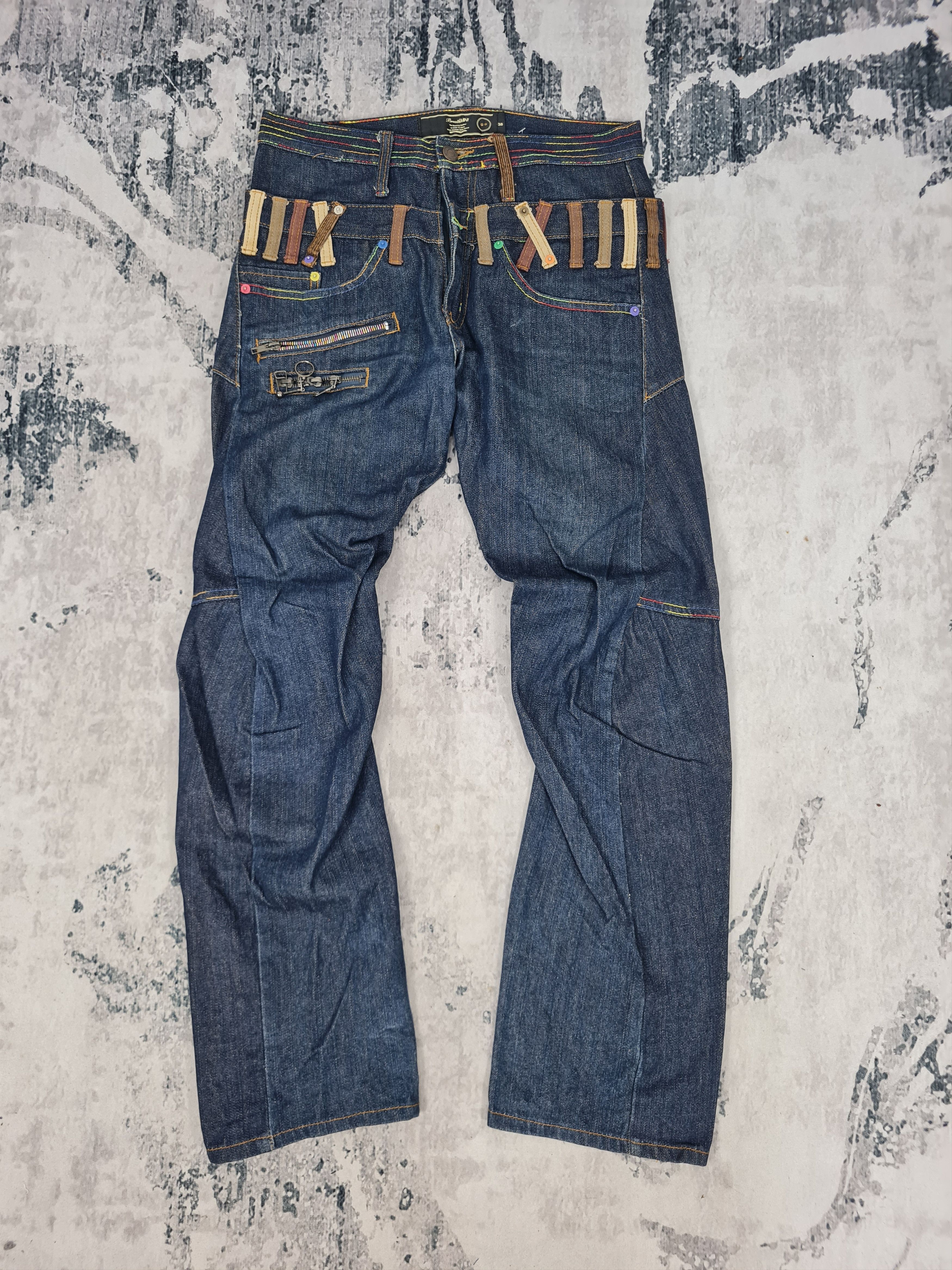 Japanese Brand BREATHMINT Double Waist Engineer Jeans Size 30x31 JB0155 Size US 30 / EU 46 - 1 Thumbnail