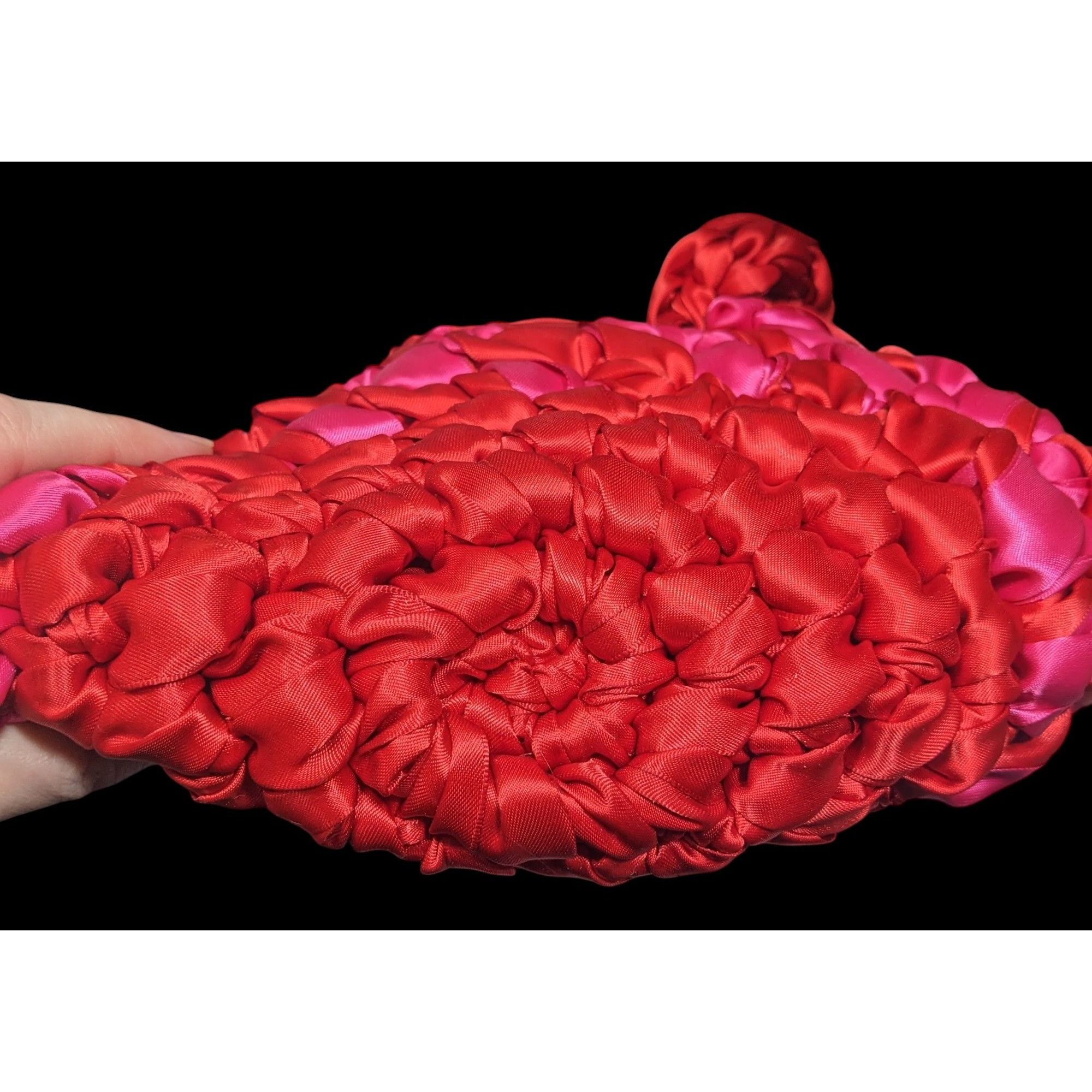 Other Isla Risa Nest Lipstick Red And Hot Pink Handbag Size ONE SIZE - 3 Thumbnail