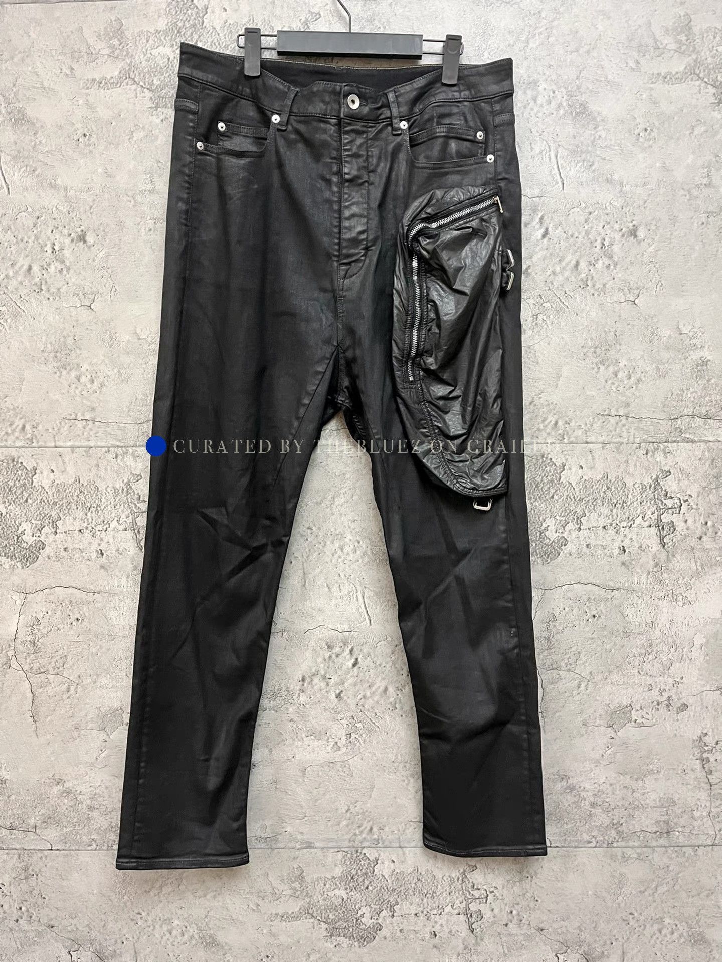 Rick Owens Black Casual Pants with Zip Pocket - Size 34 Size US 34 / EU 50 - 1 Thumbnail