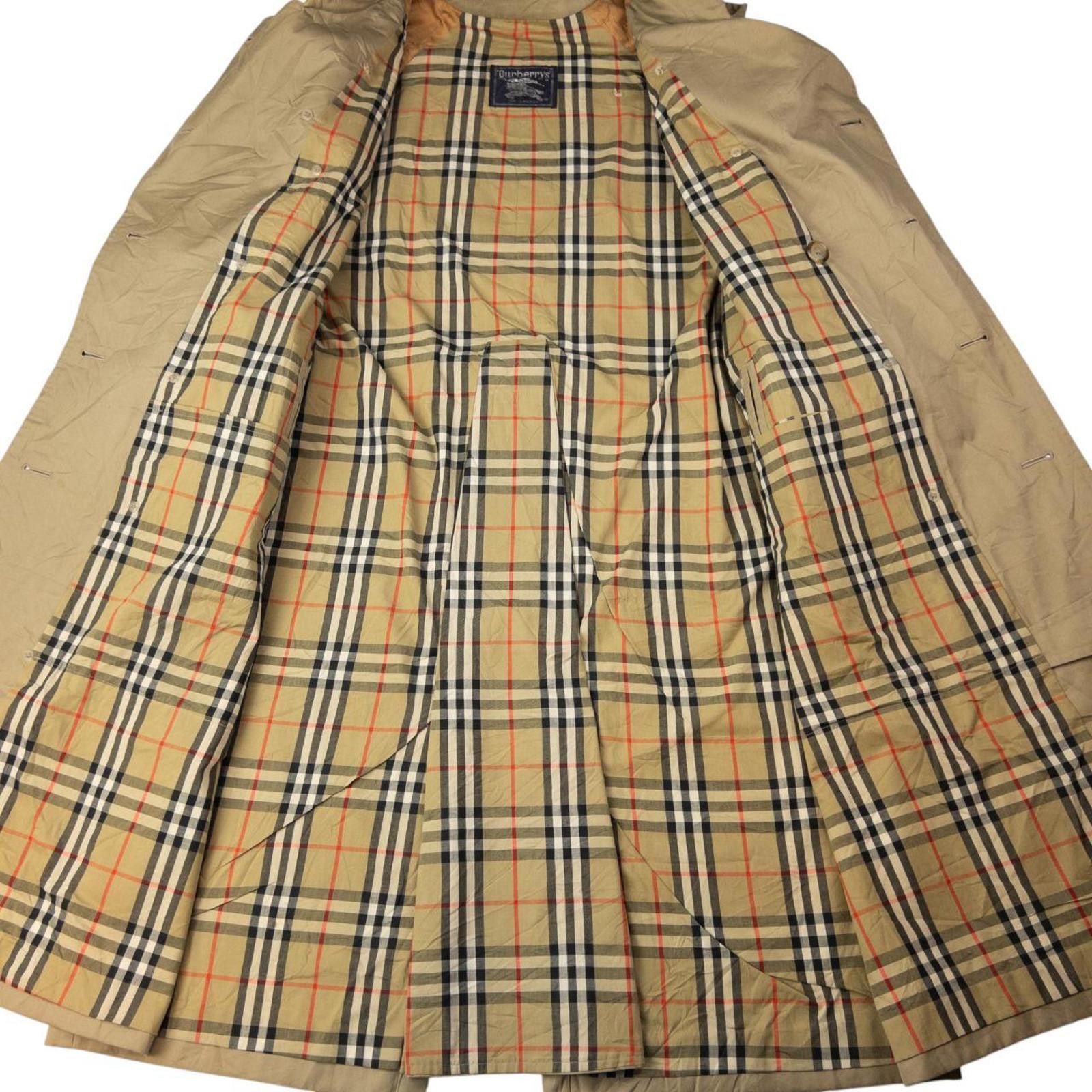 Burberry Vintage Burberry Nova Check Lined Belted Trench Coat Size XL Size US XL / EU 56 / 4 - 5 Thumbnail