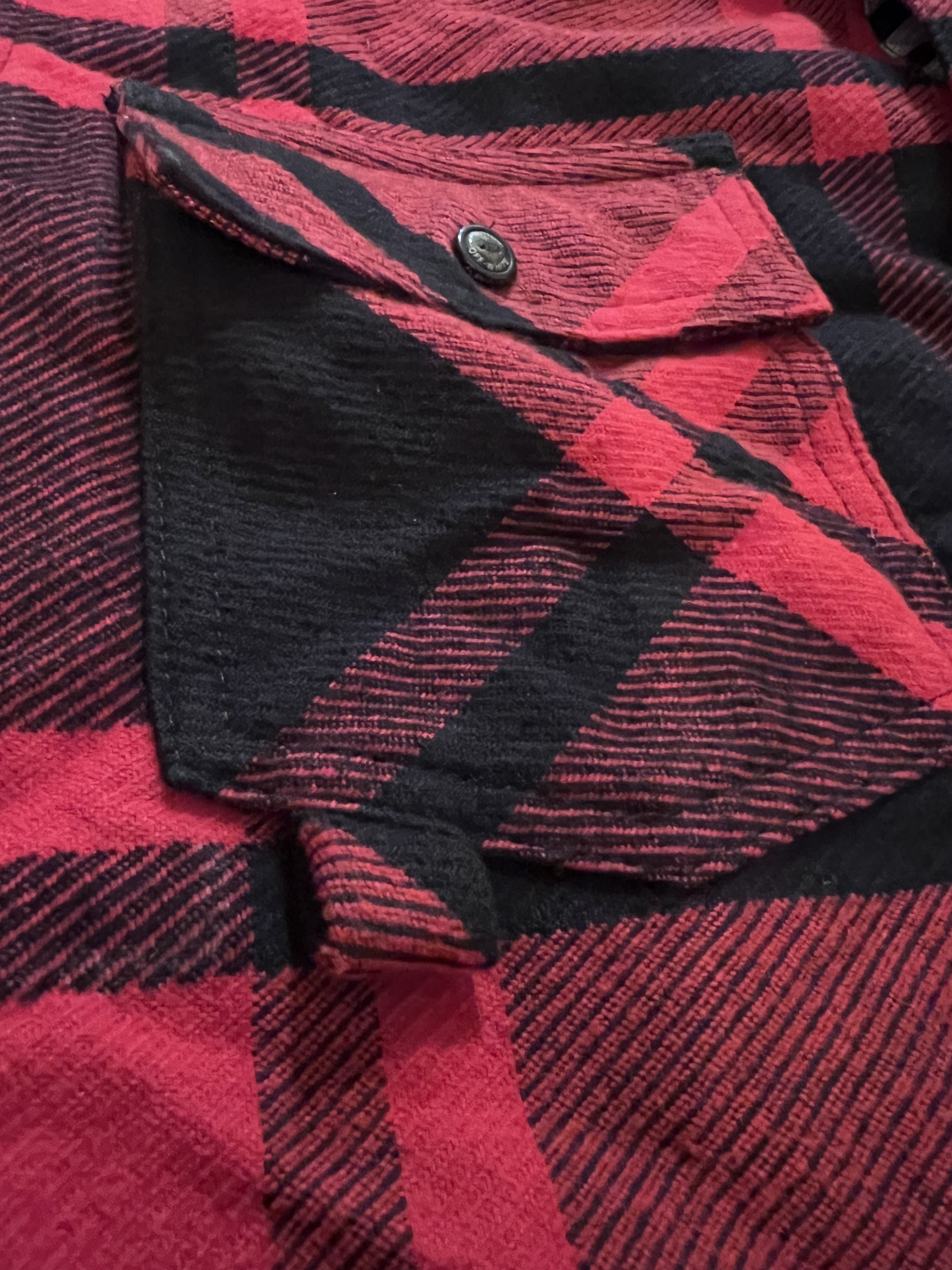 Off-White Off-White Red Flannel Shirt "99" Size US S / EU 44-46 / 1 - 4 Thumbnail