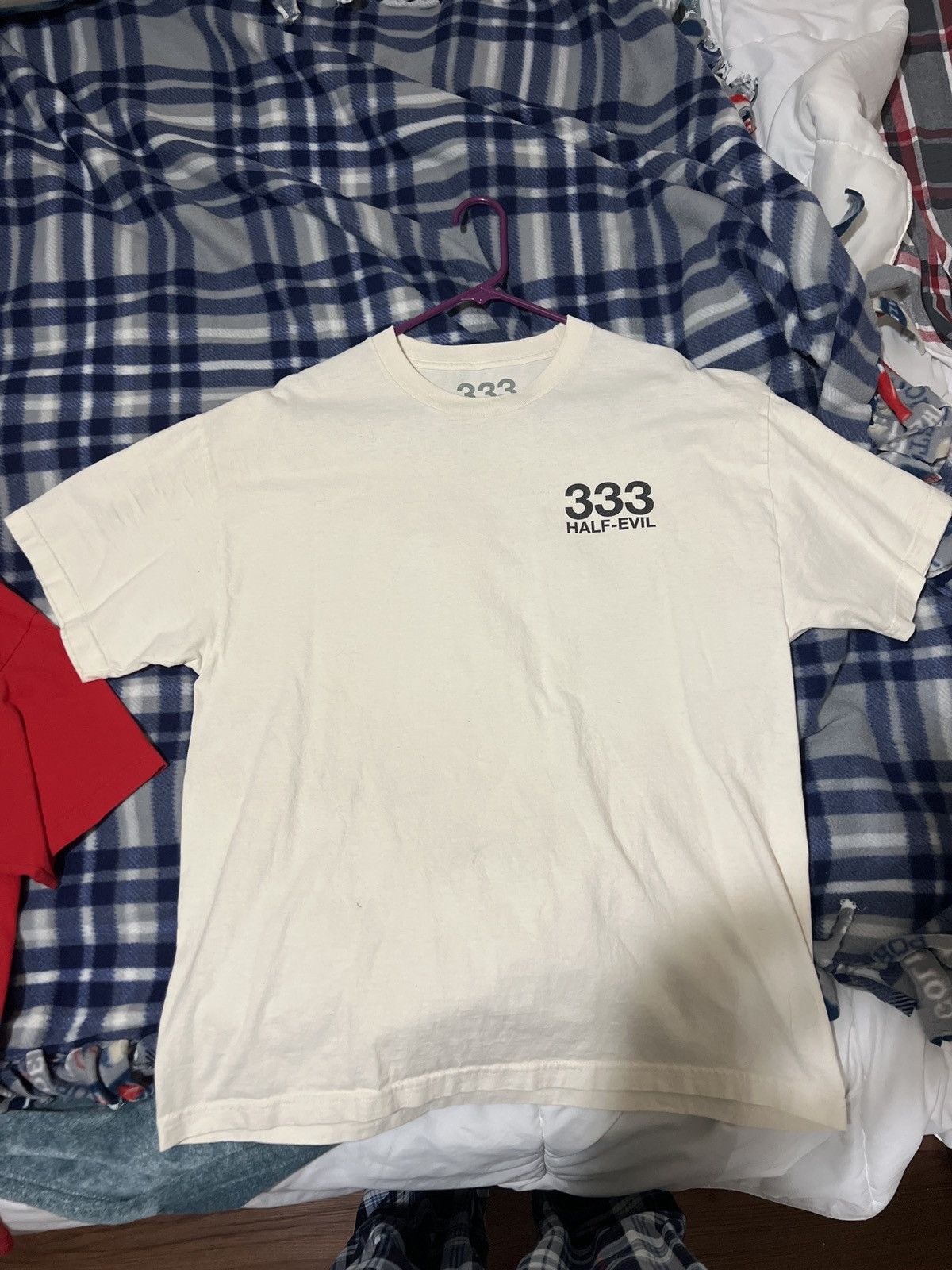 Half Evil Half evil 333 Cream tshirt Size US XL / EU 56 / 4 - 1 Thumbnail