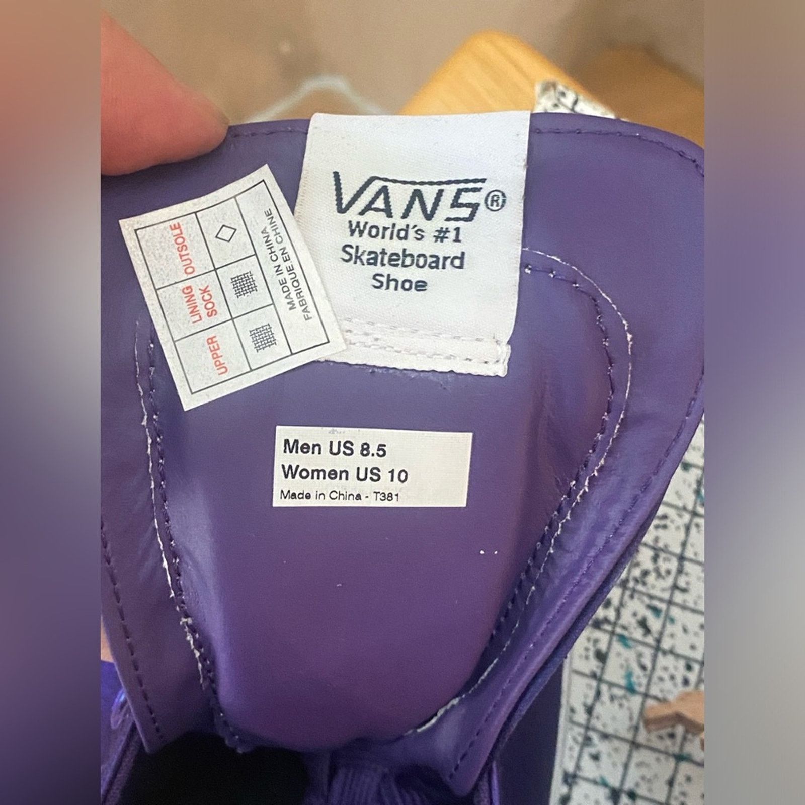 Vans Vans SK8 Hi LX x Proper purple/silver m8.5 Size US 8 / EU 41 - 10 Thumbnail