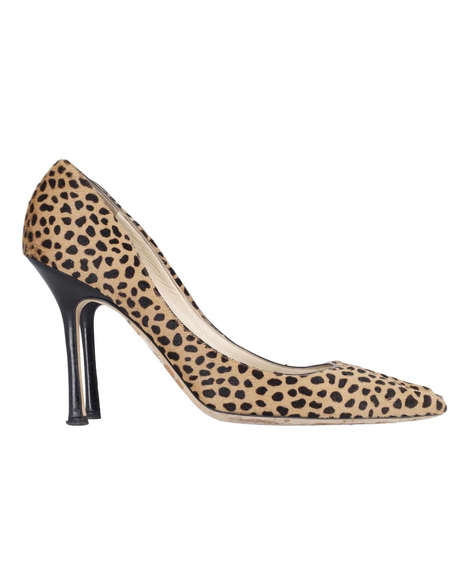 image of Jimmy Choo Animal Print Pointed Toe Pumps Shoes, Women's (Size 11)