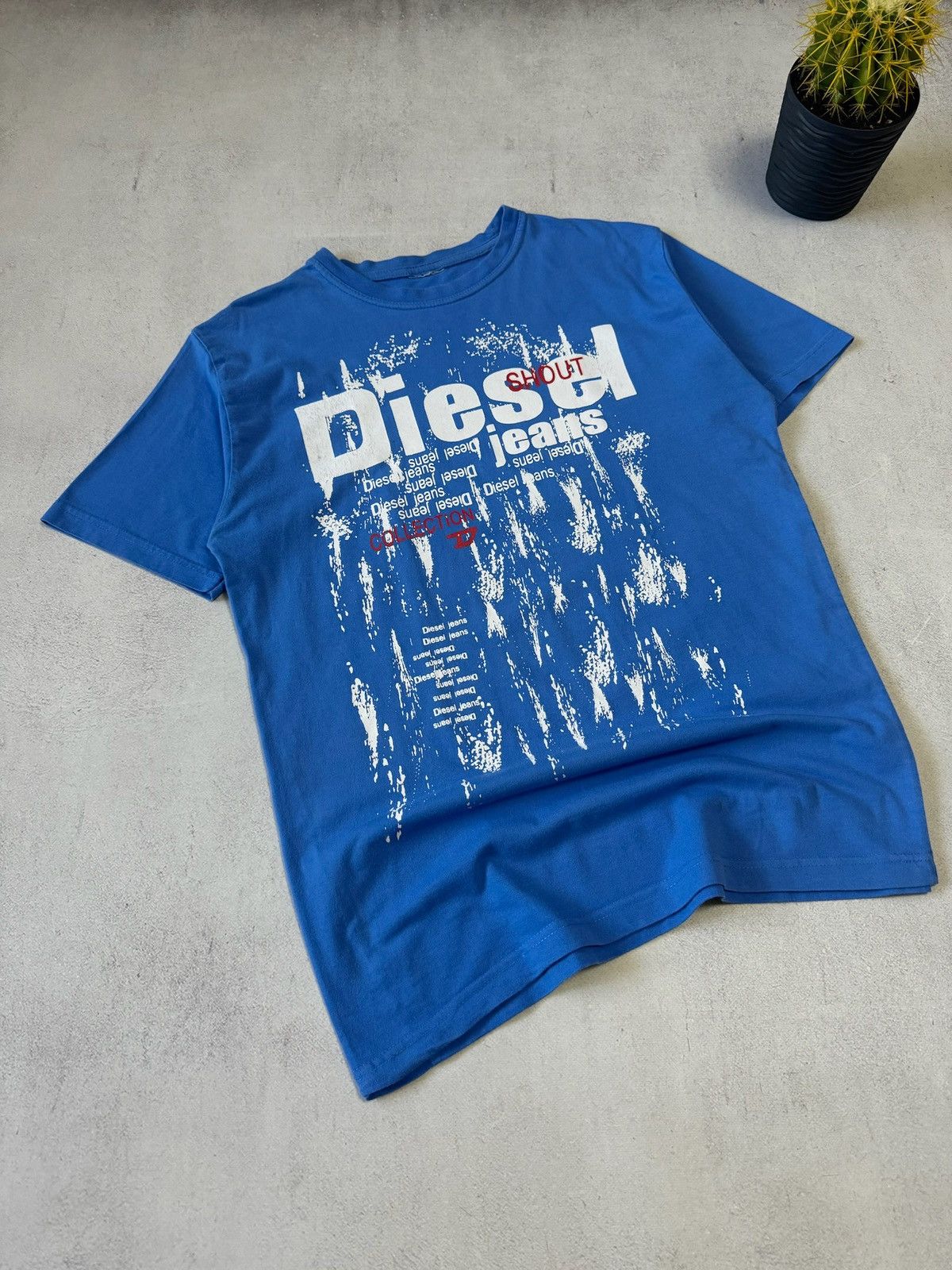 Diesel Vintage Diesel T Shirt Tee Big Logo Baggy Y2K 90s Crazy Size US M / EU 48-50 / 2 - 2 Thumbnail