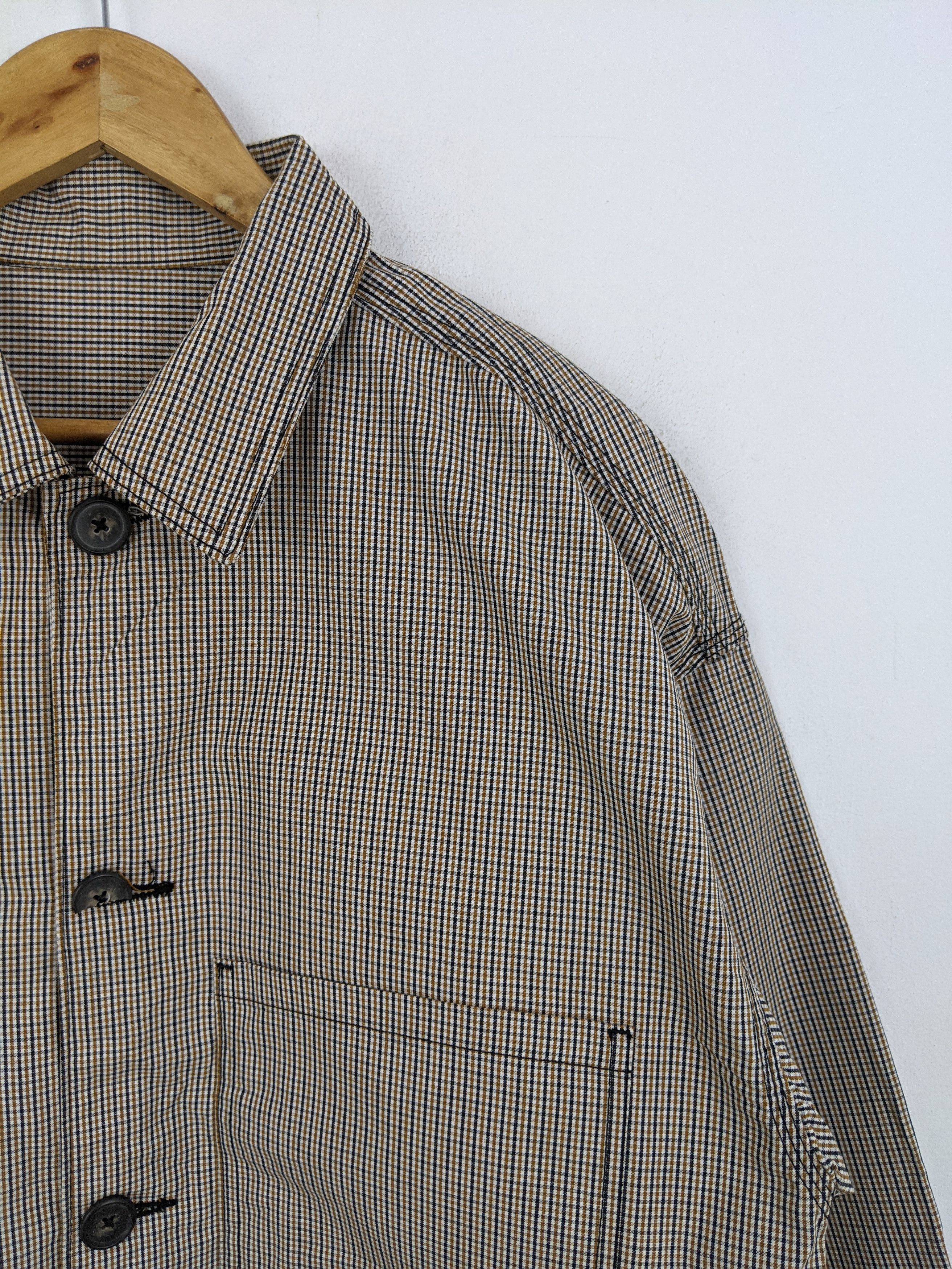 GU × Japanese Brand Vintage GU Japanese Brand Checkered Polyster Jacket Size US L / EU 52-54 / 3 - 8 Thumbnail