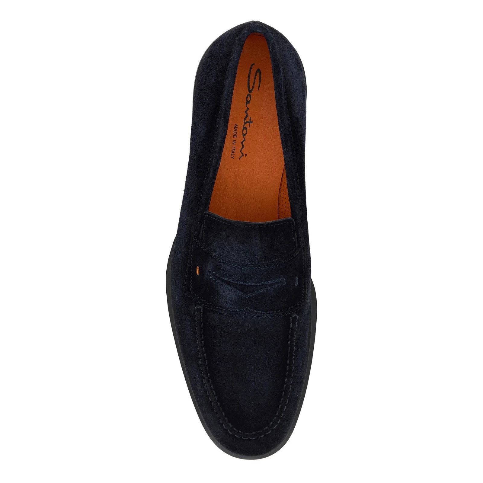 Santoni SANTONI Easy Midnight Blue Suede Sneakers New & Authentic (M Size US 7 / EU 40 - 4 Thumbnail