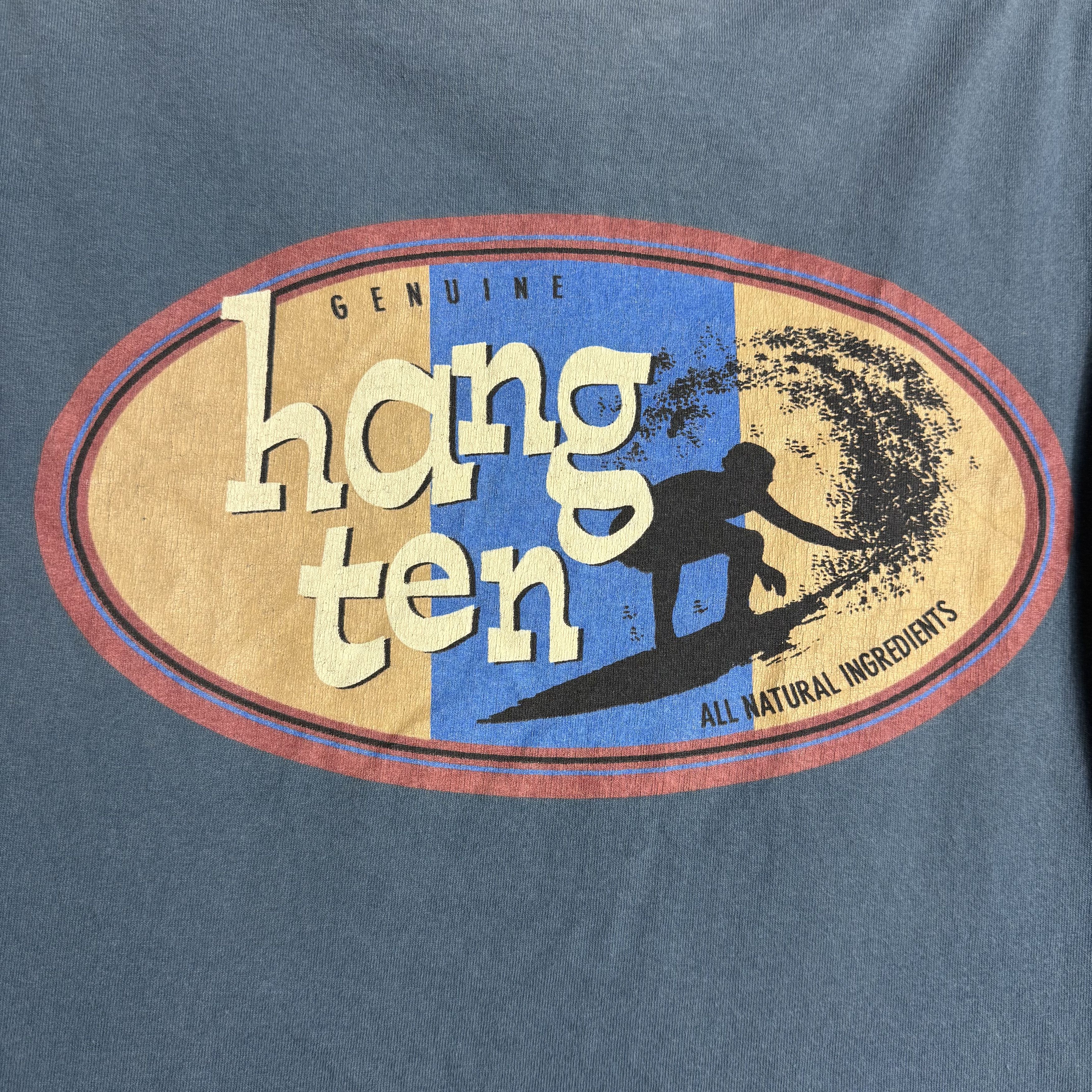 Hang Ten 🔥RARE🔥Vintage Hang Ten Surf Spell Out T-shirt Size US M / EU 48-50 / 2 - 2 Thumbnail