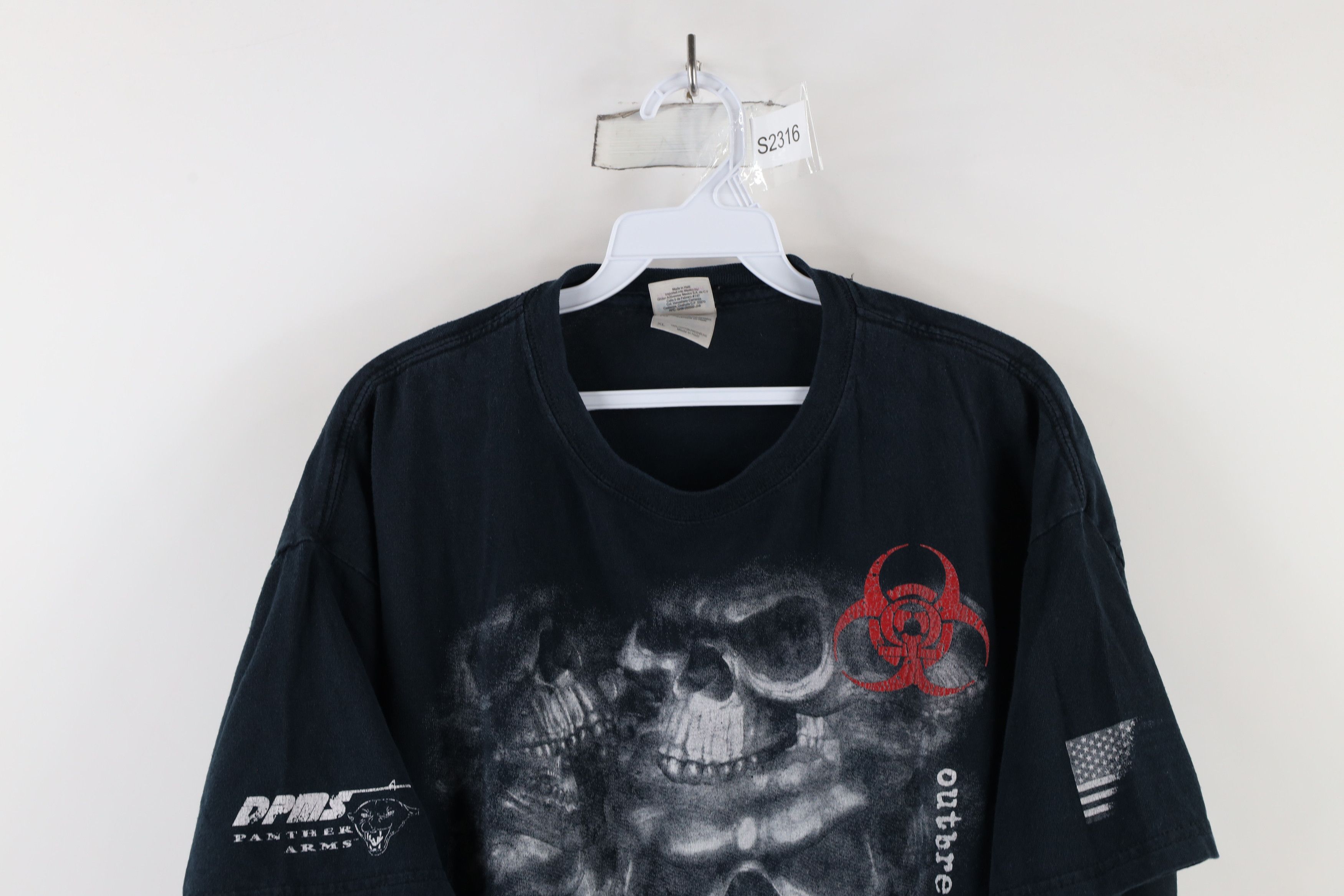 Vintage Vintage Y2K Streetwear Omega Zombies Skeleton T-Shirt Size US XL / EU 56 / 4 - 2 Thumbnail