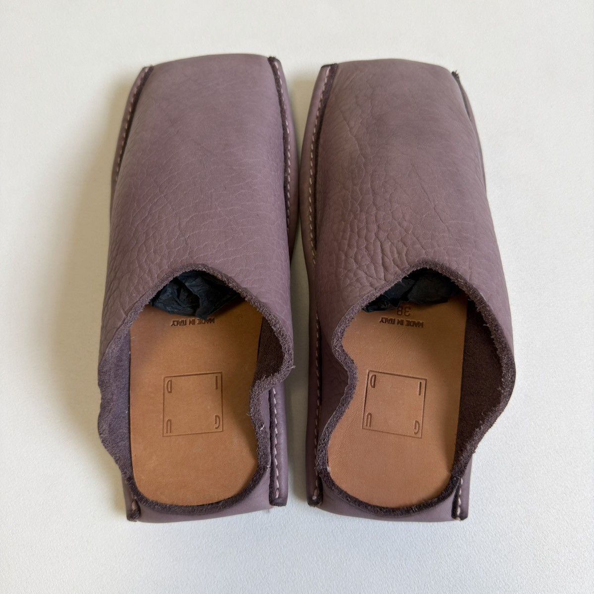 Guidi ‘Violet Bison Leather’ Mule Shoes Size US 8 / IT 38 - 11 Thumbnail