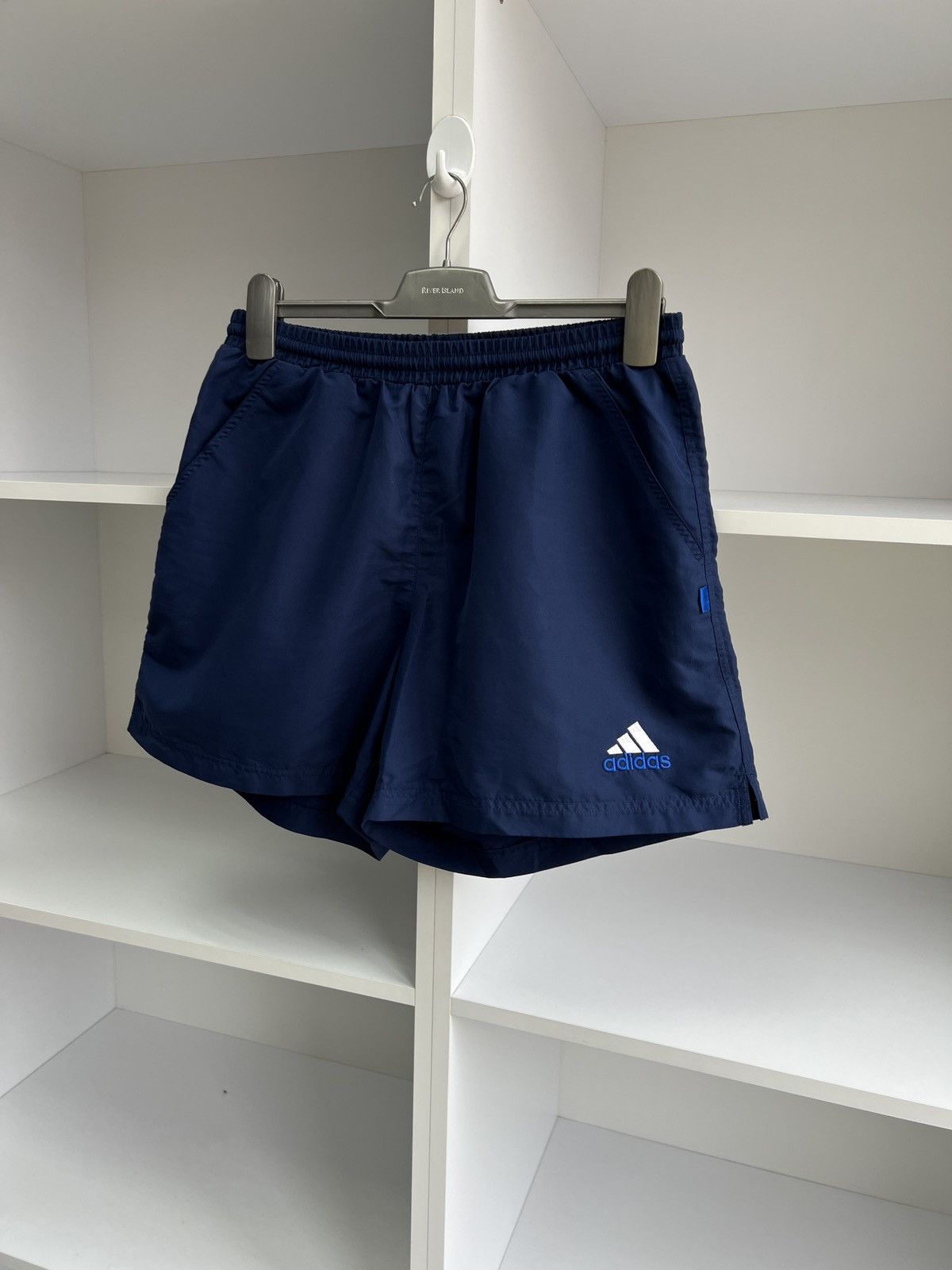 Adidas × Vintage Vintage Adidas 90s navy Shorts Size US 31 - 2 Thumbnail