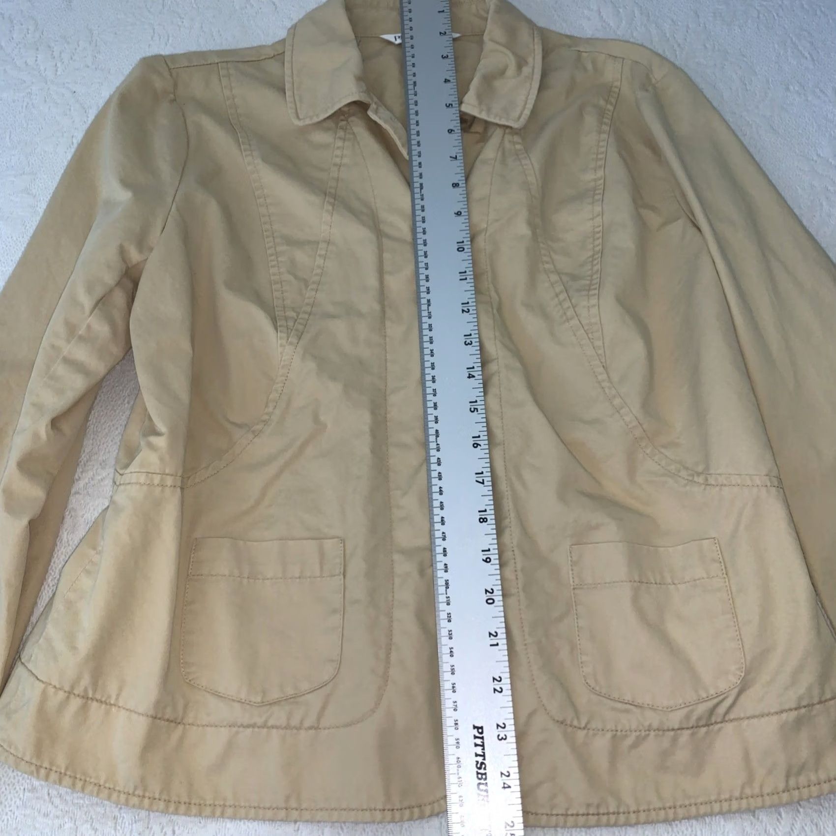 Pendleton Pendleton Womens Lightweight Work Jacket Blazer Beige Large Size L / US 10 / IT 46 - 4 Thumbnail