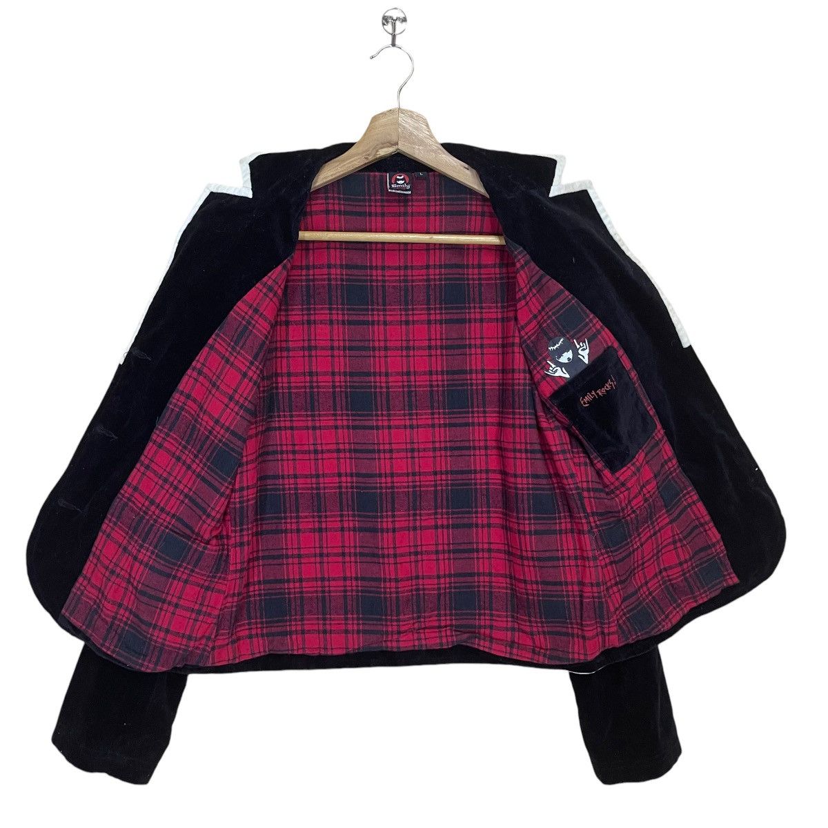 Japanese Brand × Vintage Emily the Strange Velvet Coat Size US S / EU 44-46 / 1 - 8 Thumbnail