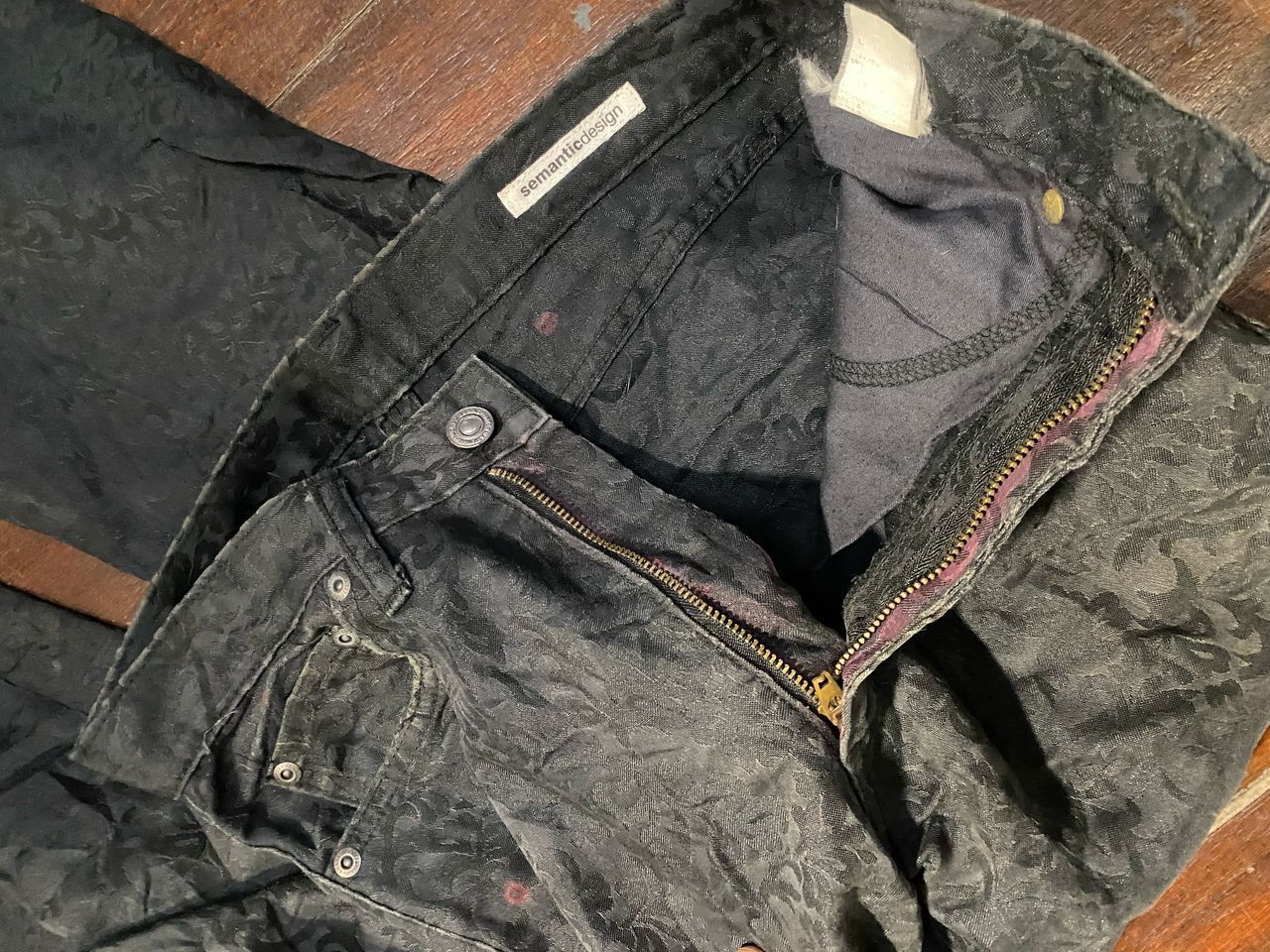 Designer × Japanese Brand × semanticdesign Unisex🔥 semantic design fullprint bootcut pants Size 27" / US 4 / IT 40 - 8 Thumbnail
