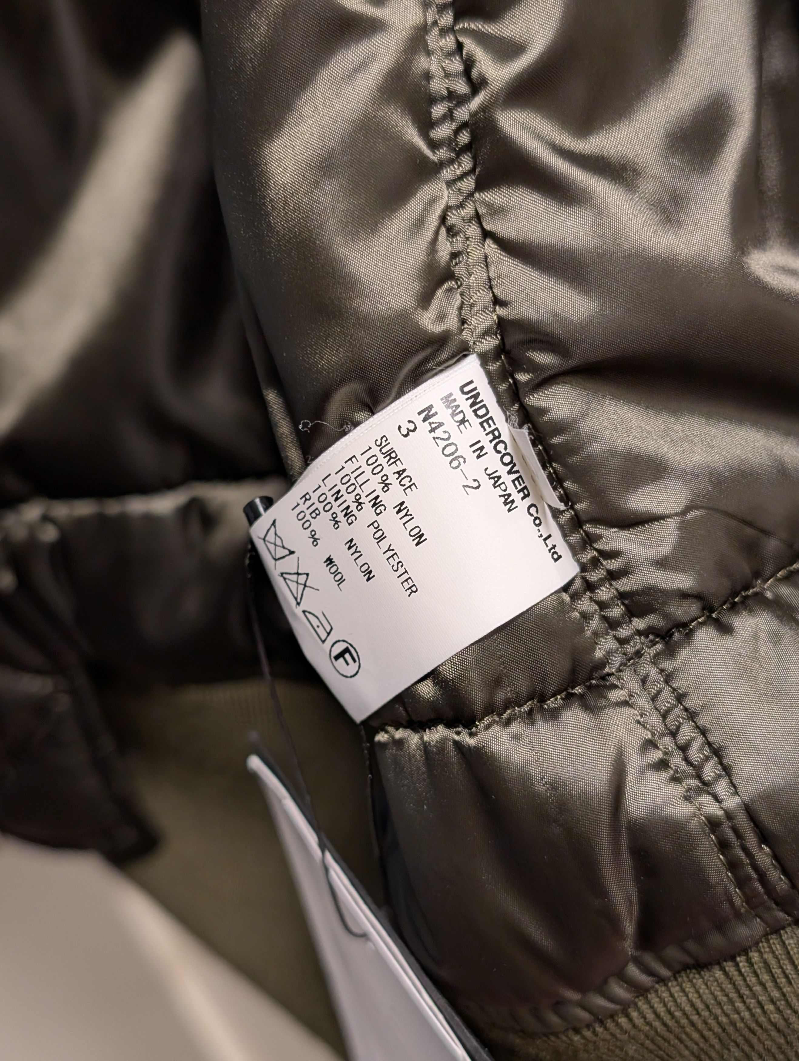 Undercover AW14 "Cold Blood" Back Zip Bomber - Olive Size 3 Size US L / EU 52-54 / 3 - 6 Thumbnail