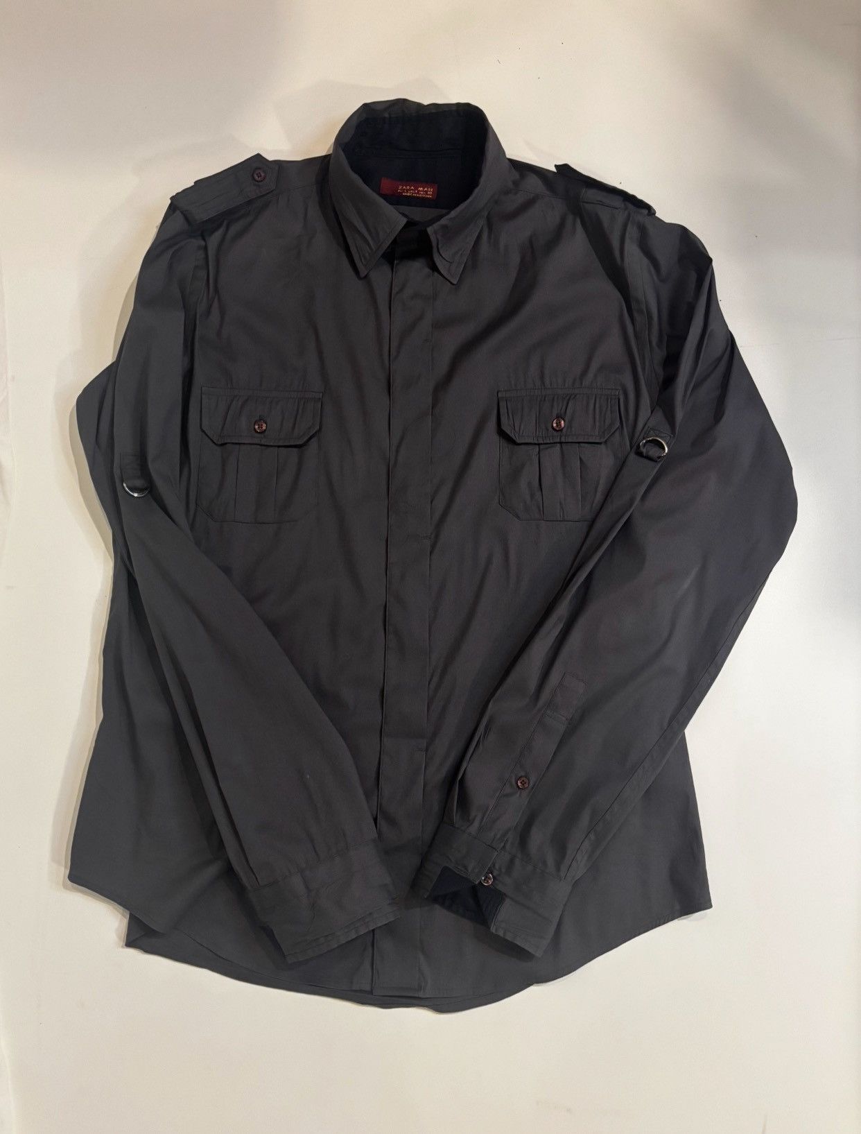 Zara Military button down Shirt.mt6607 Size US S / EU 44-46 / 1 - 1 Thumbnail