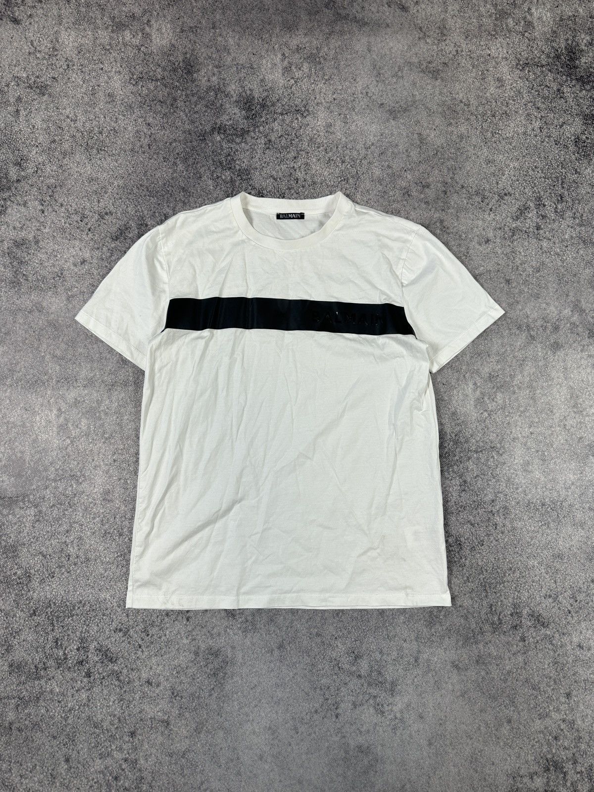 Vintage Luxury Balmain T-shirt Streetwear Rare Casual Logo VTg M Size US M / EU 48-50 / 2 - 1 Thumbnail
