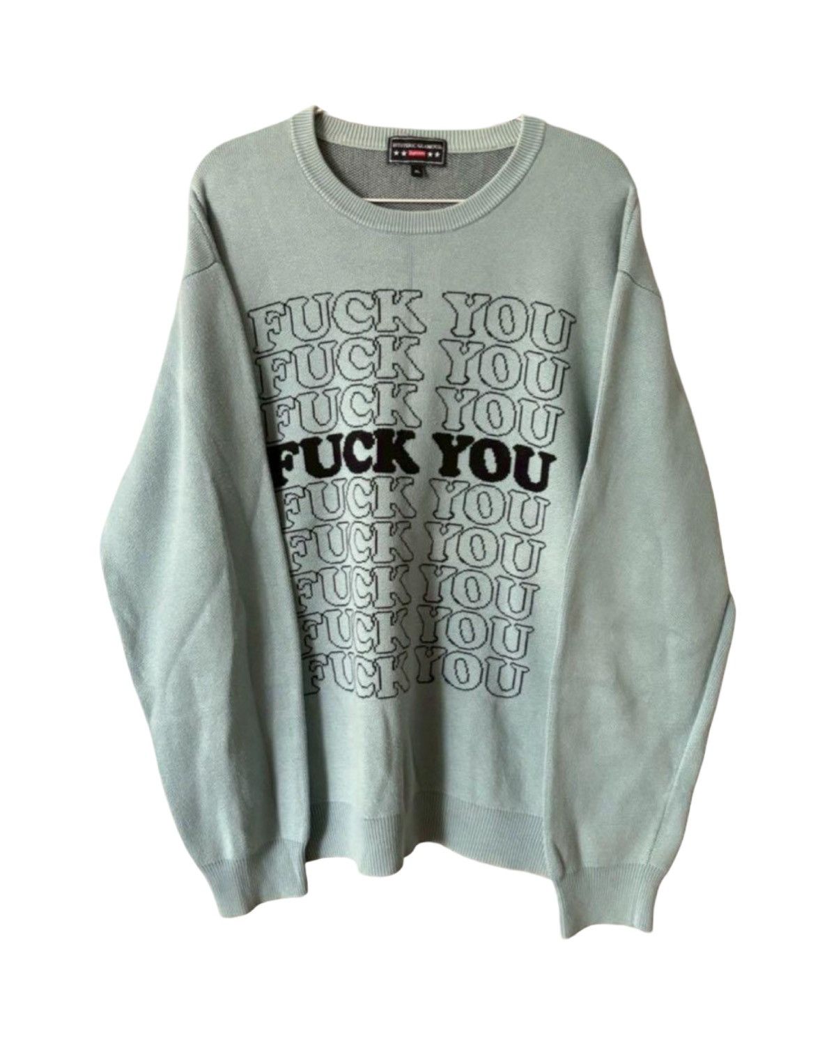 Supreme HYSTERIC GLAMOUR Fuck Sweater 白 Supreme HYSTERIC GLAMOUR Fuck You Sweater (FW17) - $158