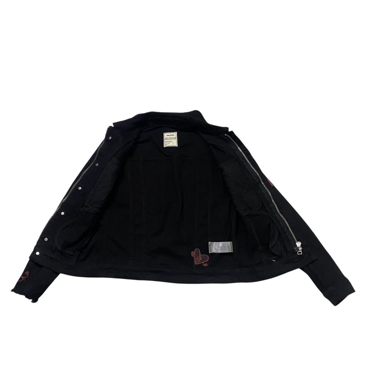 Zadig & Voltaire Zadig & Voltaire denim jacket with graffiti style graphics Size XS / US 0-2 / IT 36-38 - 3 Thumbnail