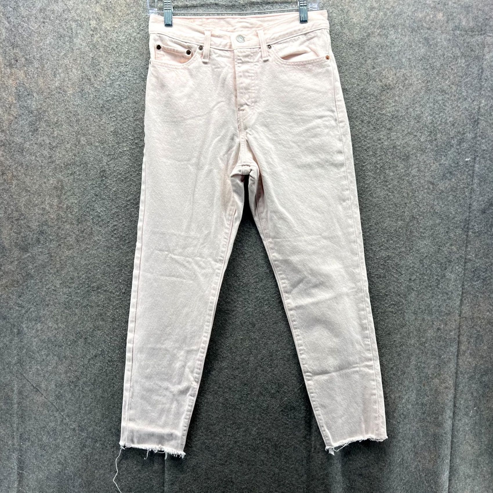 Levi's Levi's 501 Jeans Womens 27 Pink High Rise Straight Leg Button Fly Denim Vintage Modern 5-Pocket Womens Levis 501 Series Jeans Size 27" / US 4 / IT 40 - 2 Thumbnail