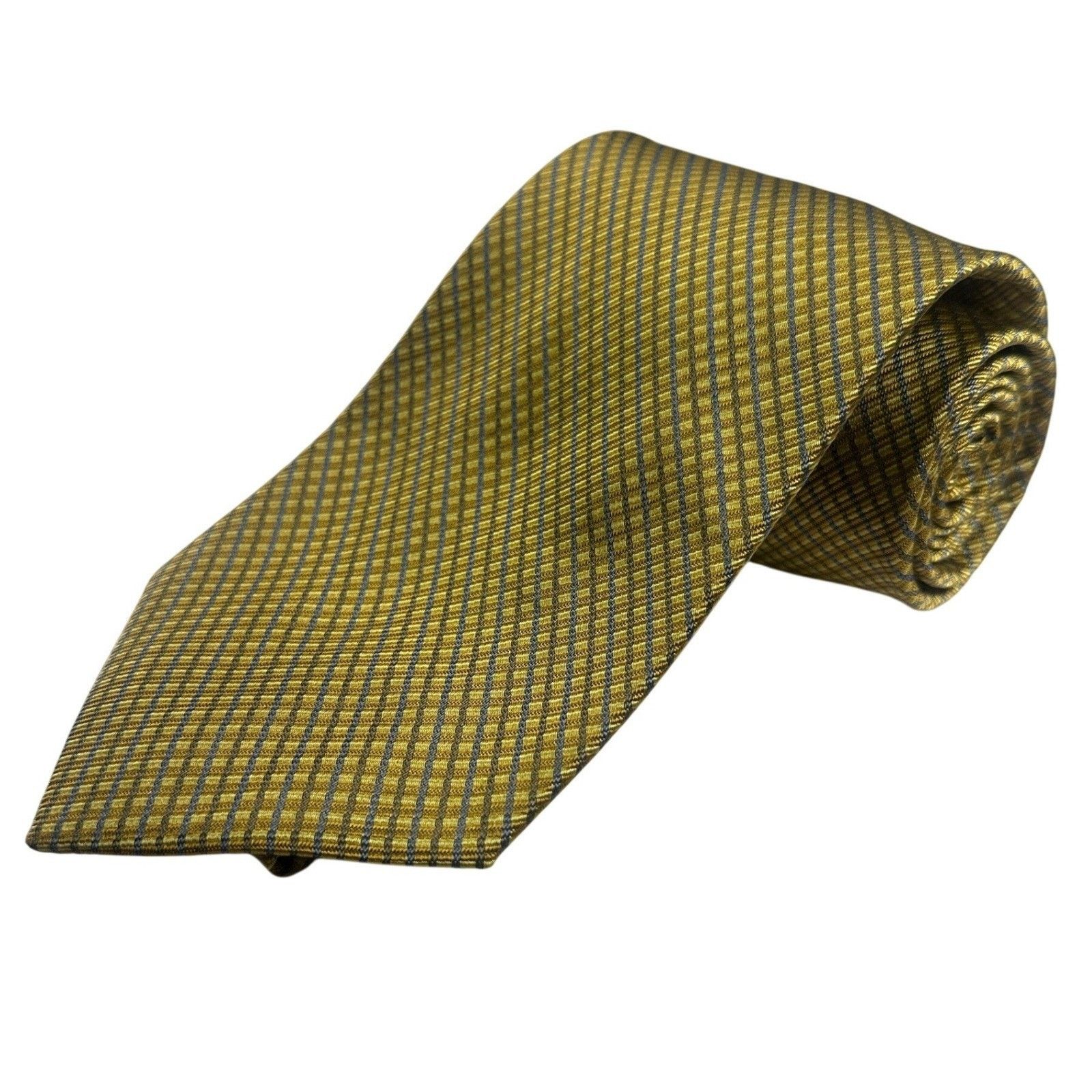 Paul Fredrick Paul Fredrick Gold Textured Silk Tie Made in USA NWT Size ONE SIZE - 2 Thumbnail
