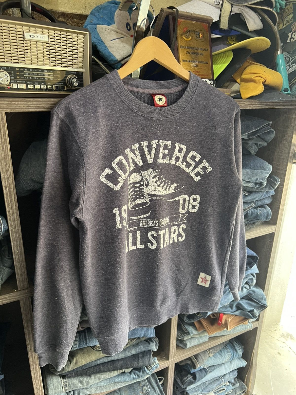 Converse 🔥Converse All Star Crewneck Sweatshirt Size US S / EU 44-46 / 1 - 8 Thumbnail