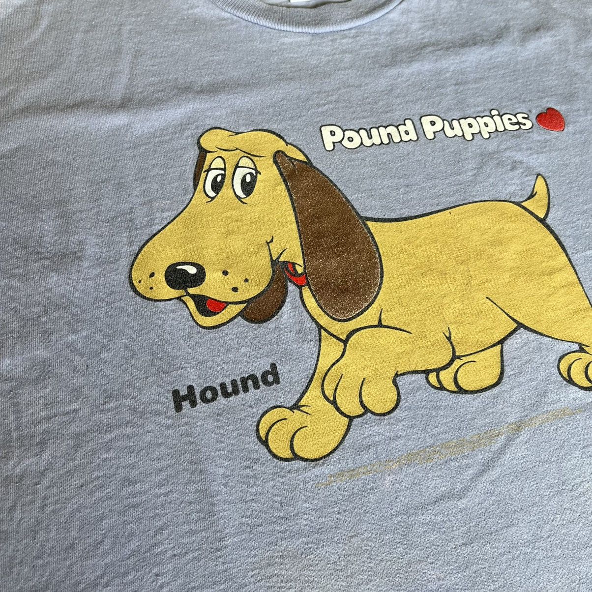 Vintage Vintage 90s Pound Puppies Hound Graphic Cartoon Logo T Shirt Size L / US 10 / IT 46 - 3 Thumbnail