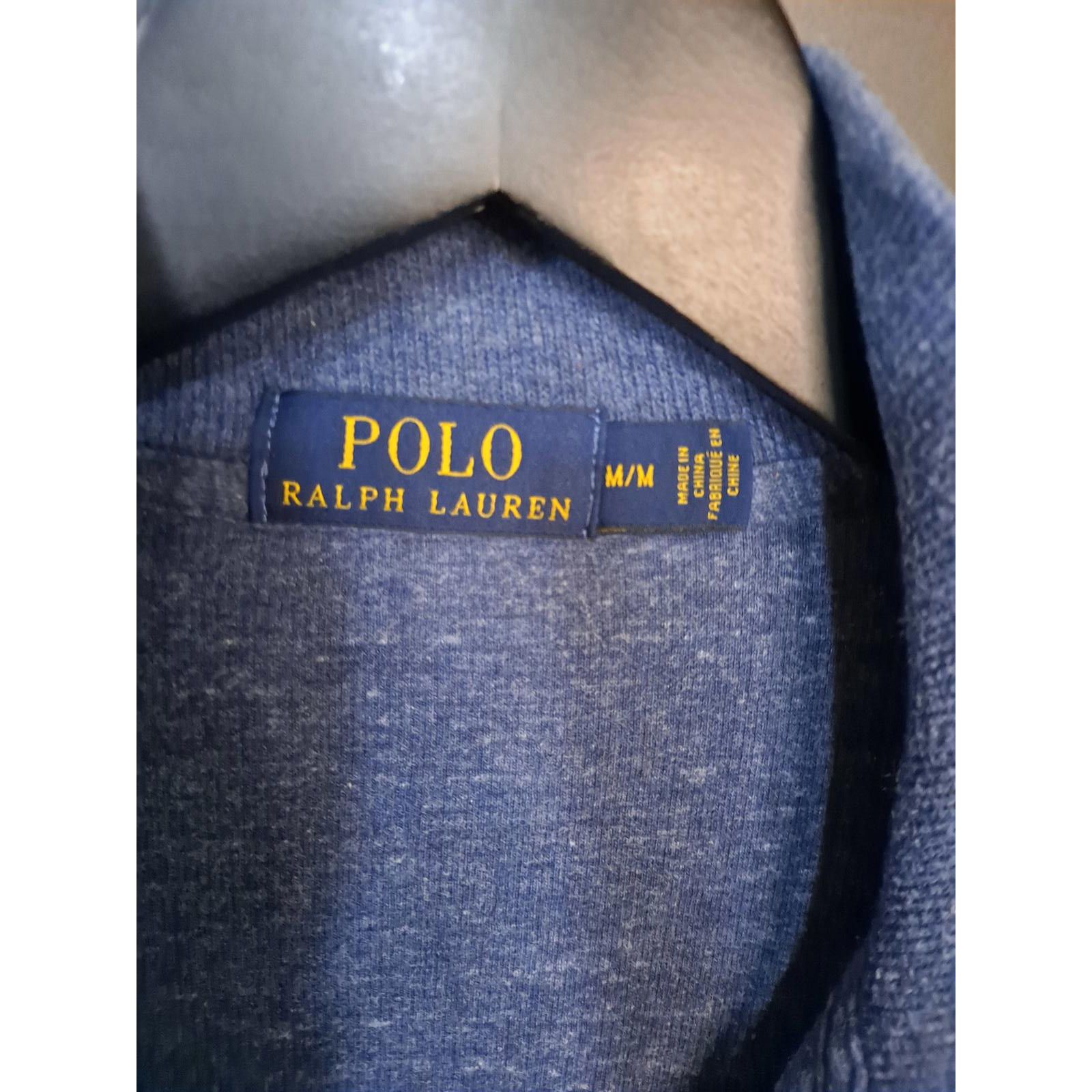 Polo Ralph Lauren Polo Ralph Lauren Blue 1/4 Zip Long Sleeve Sweatshirt Size M Size US M / EU 48-50 / 2 - 4 Thumbnail