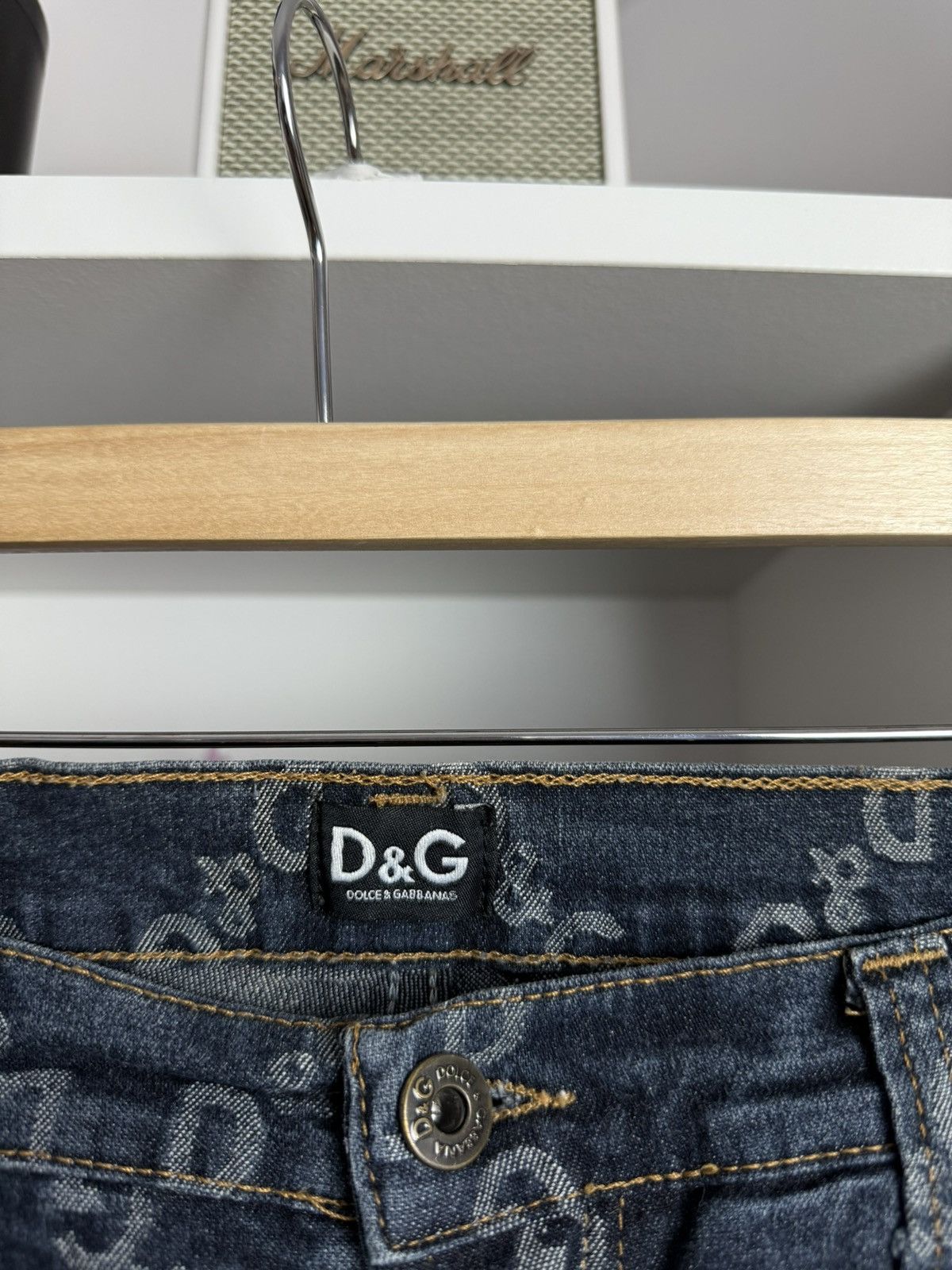 Designer × Dolce & Gabbana × Vintage Vintage y2k Dolce & Gabbana monogram denim pants 30 archive Size US 30 / EU 46 - 6 Thumbnail