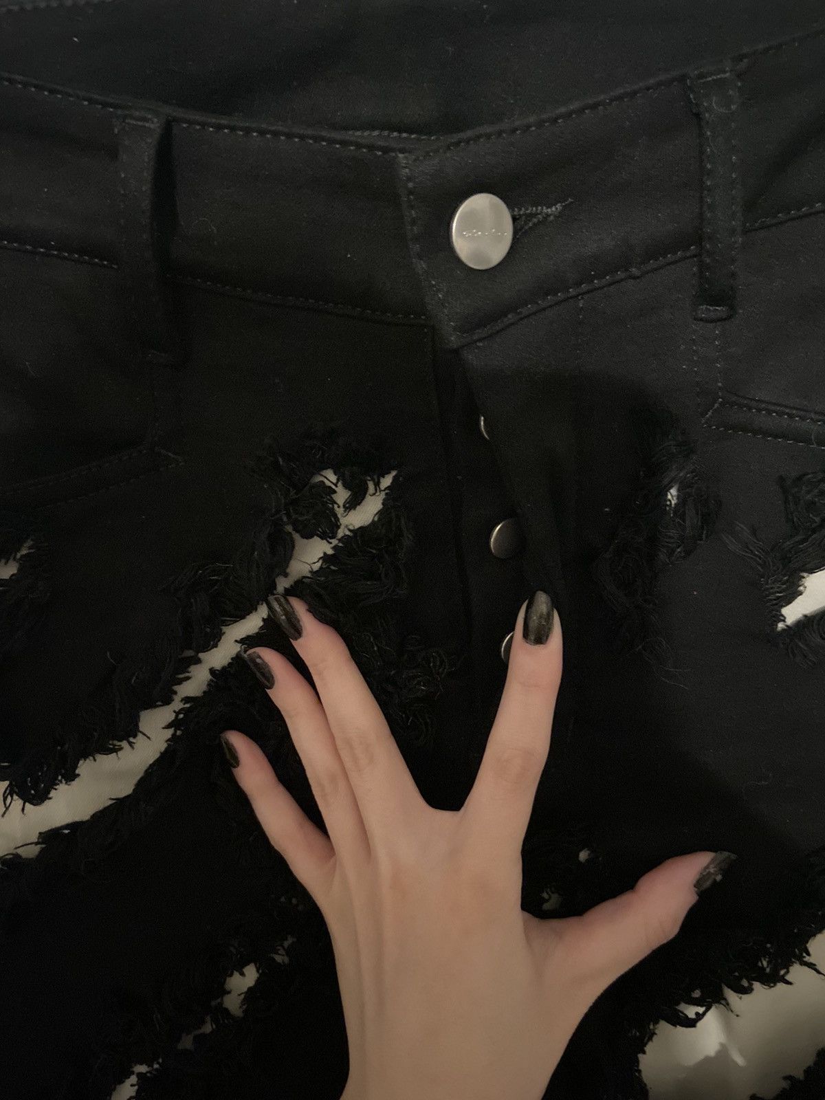 Rick Owens Rick Owens FW21 Gethsemane Runway Tyrone Slashed jeans Size US 28 / EU 44 - 4 Thumbnail