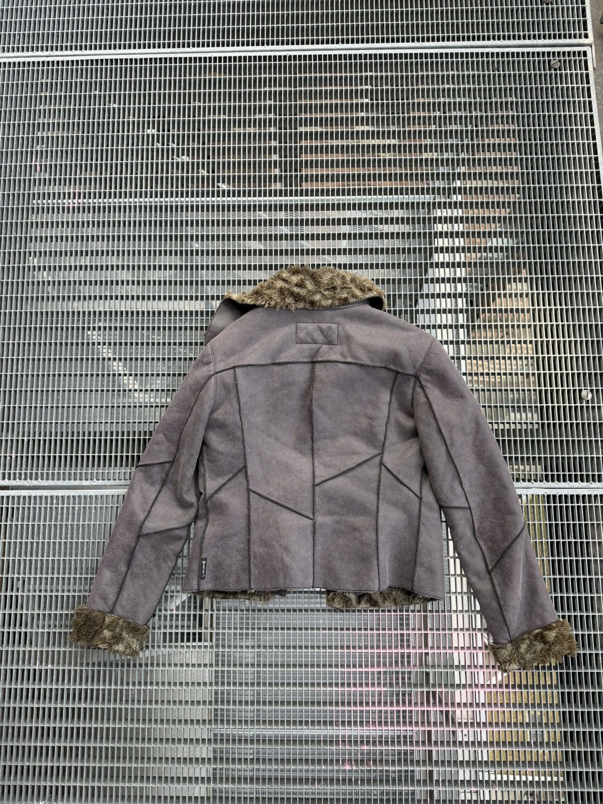 Armani Armani Jeans Suede Mohair Fuzzy Jacket Size S / US 4 / IT 40 - 15 Thumbnail