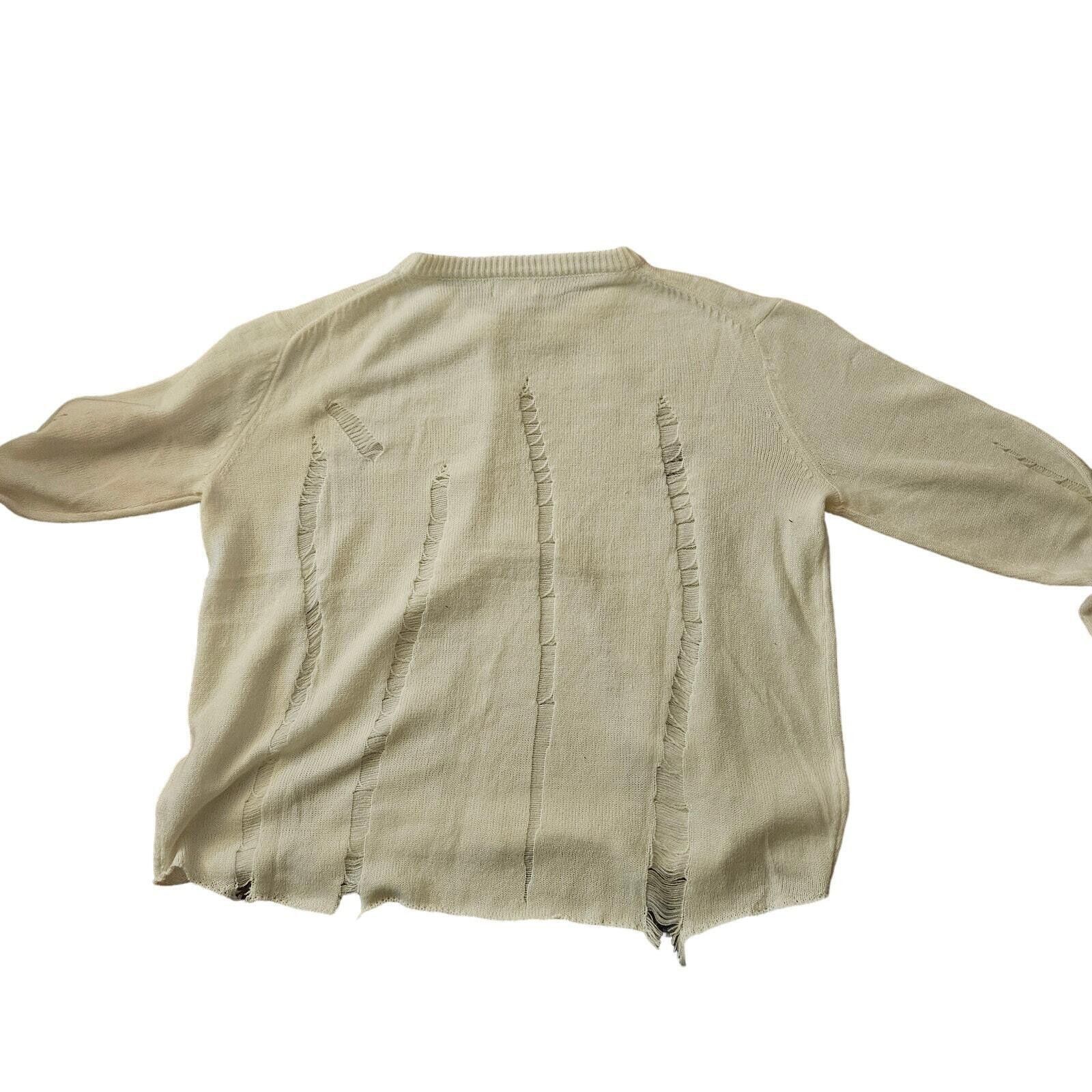 Designer Umgee Twist Raw Edge Detailed Flowy Sweater Size Small Size S / US 4 / IT 40 - 2 Thumbnail