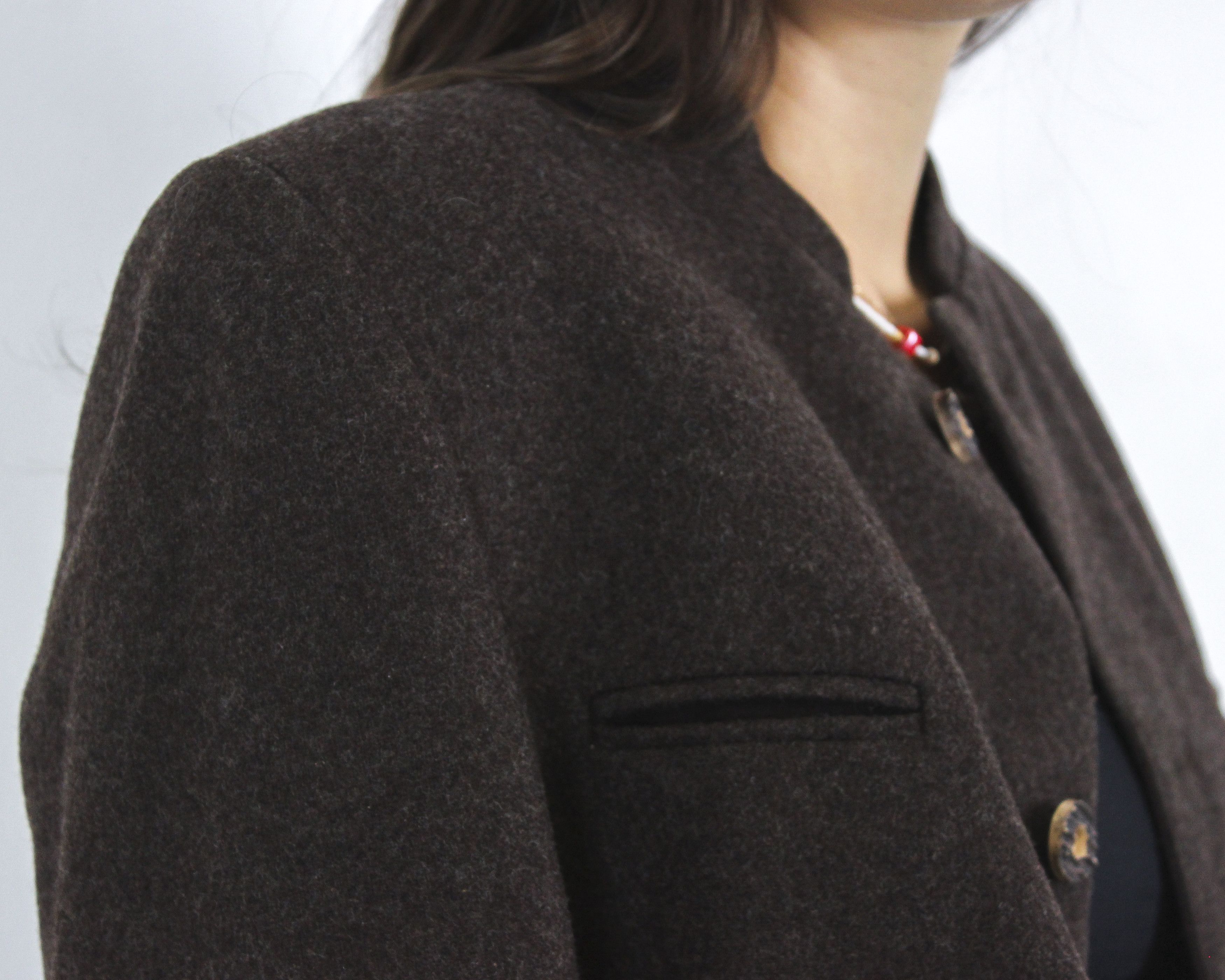 Other × Vintage Women S M Wool Trachten Blazer Jacket Coat Button Up Jager Size S / US 4 / IT 40 - 4 Thumbnail