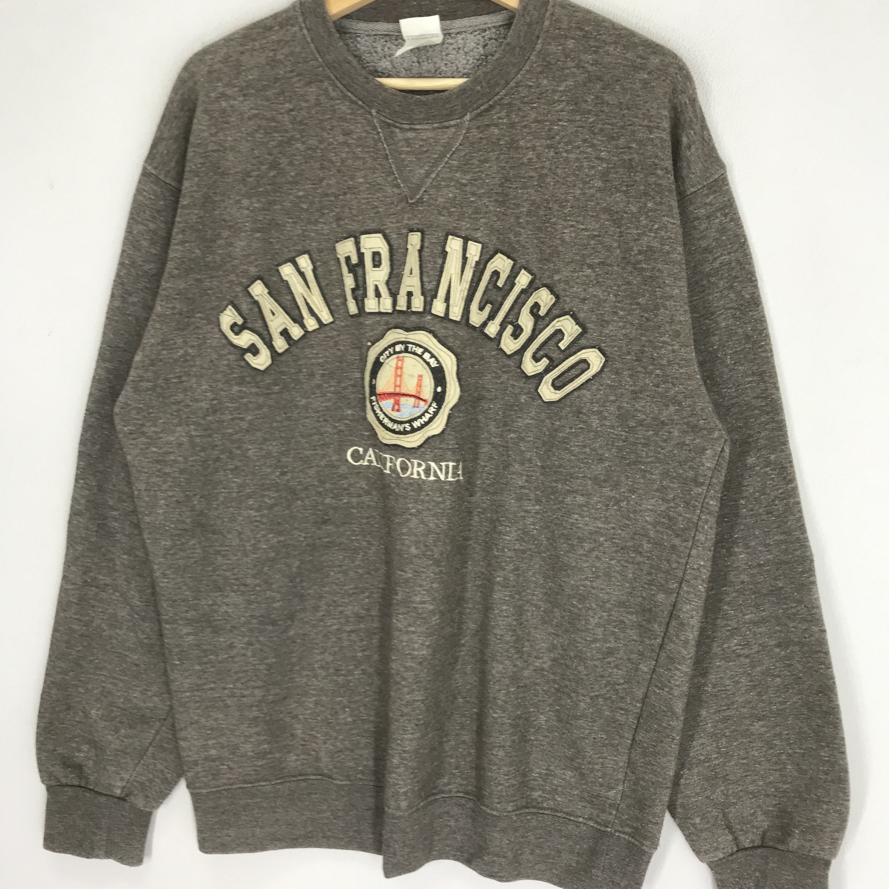 Francesco Smalto Vintage San Francisco Sweatshirt Wharf City Crewneck Size US L / EU 52-54 / 3 - 3 Thumbnail