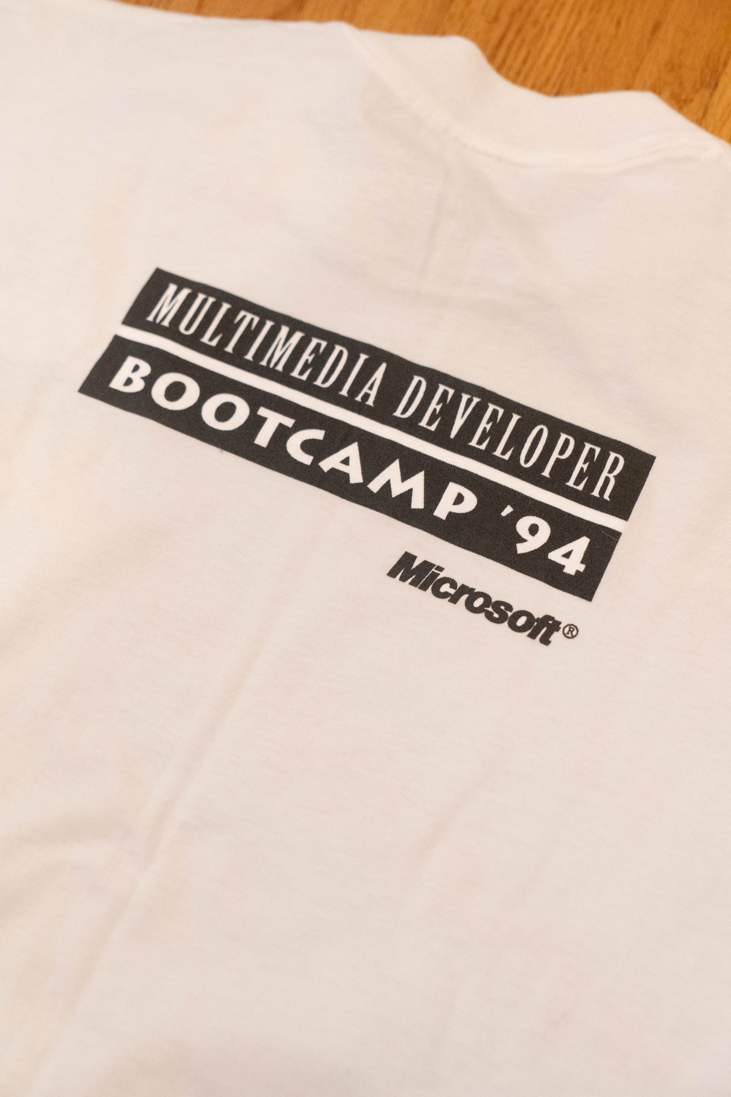Microsoft × Vintage Microsoft Developer Bootcamp 1994 Vintage T Shirt Size US L / EU 52-54 / 3 - 5 Thumbnail