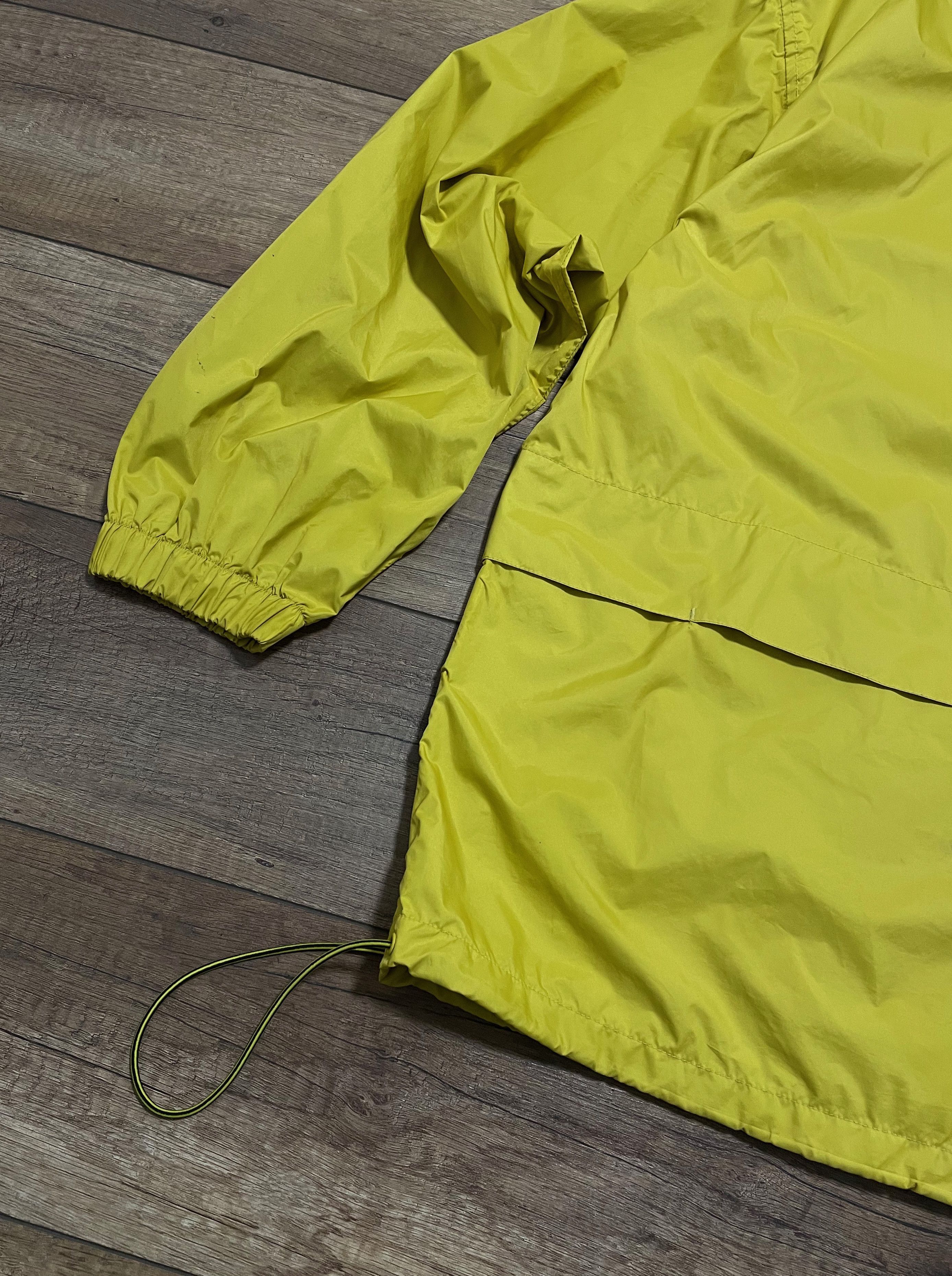Nike Vintage Nike Yellow Big logo Hooded Windbreaker Jacket Size US L / EU 52-54 / 3 - 8 Thumbnail
