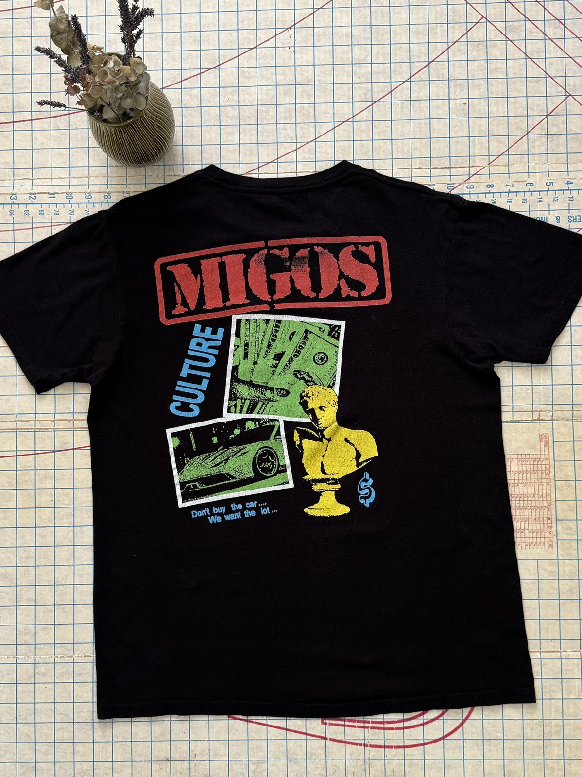 Migos × Rap Tees Migos Culture Black Graphic Tee Size Large Rap Hip Hop Size US L / EU 52-54 / 3 - 1 Thumbnail