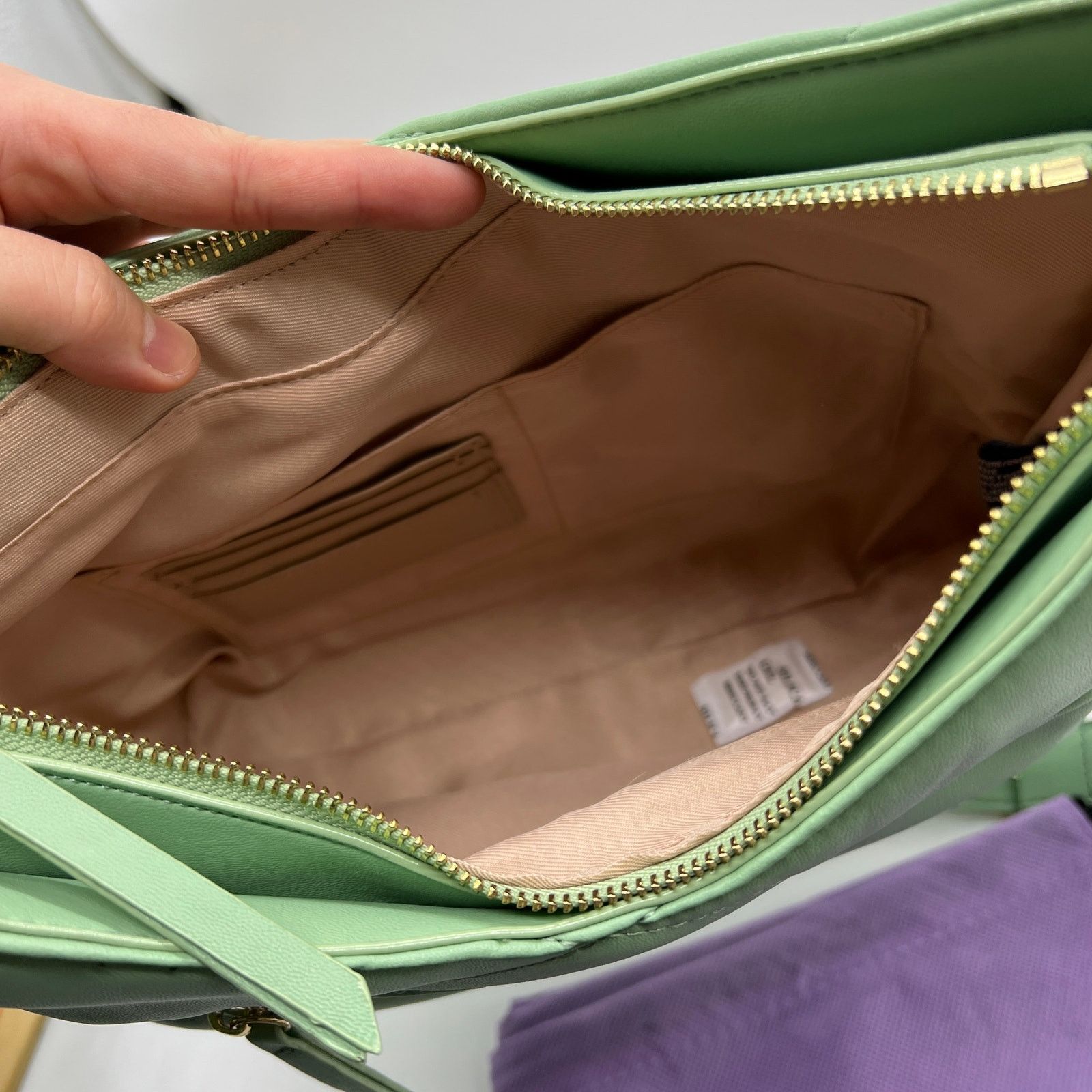 Other House of Want Convertible RFID Hobo Bag Green Fig Size ONE SIZE - 13 Thumbnail