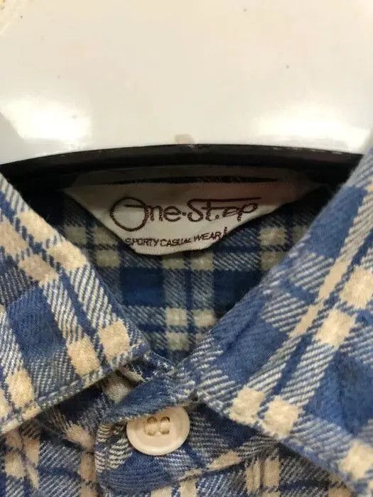 Flannel × Vintage Vintage One Step plaid Tartan Flannel Shirt 👕 Size US S / EU 44-46 / 1 - 3 Thumbnail