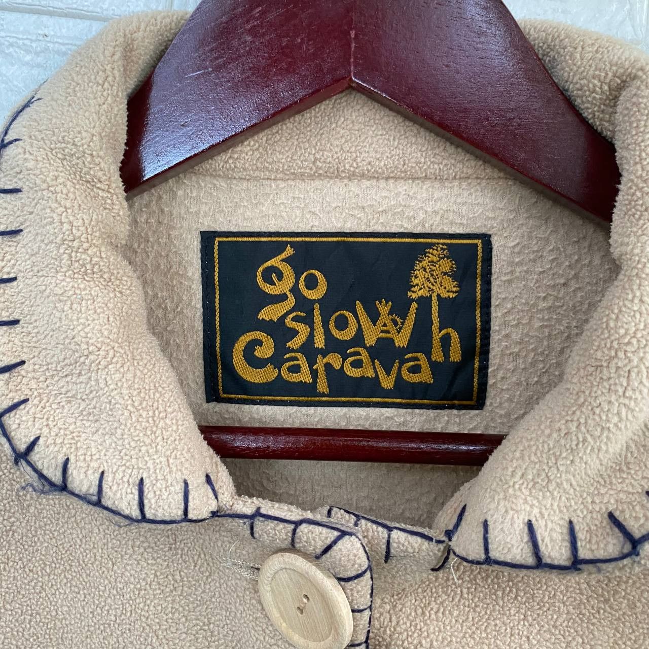 Japanese Brand × Vintage × go slow caravan Vintage Fleece Button Up Jacket by Go Slow Caravan Size US M / EU 48-50 / 2 - 2 Thumbnail