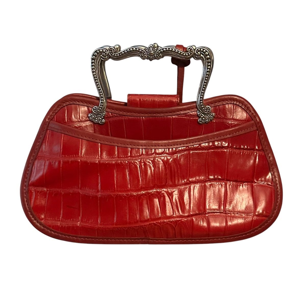 Brighton Vintage Brighton Florentina red croc mini bag Size ONE SIZE - 3 Thumbnail